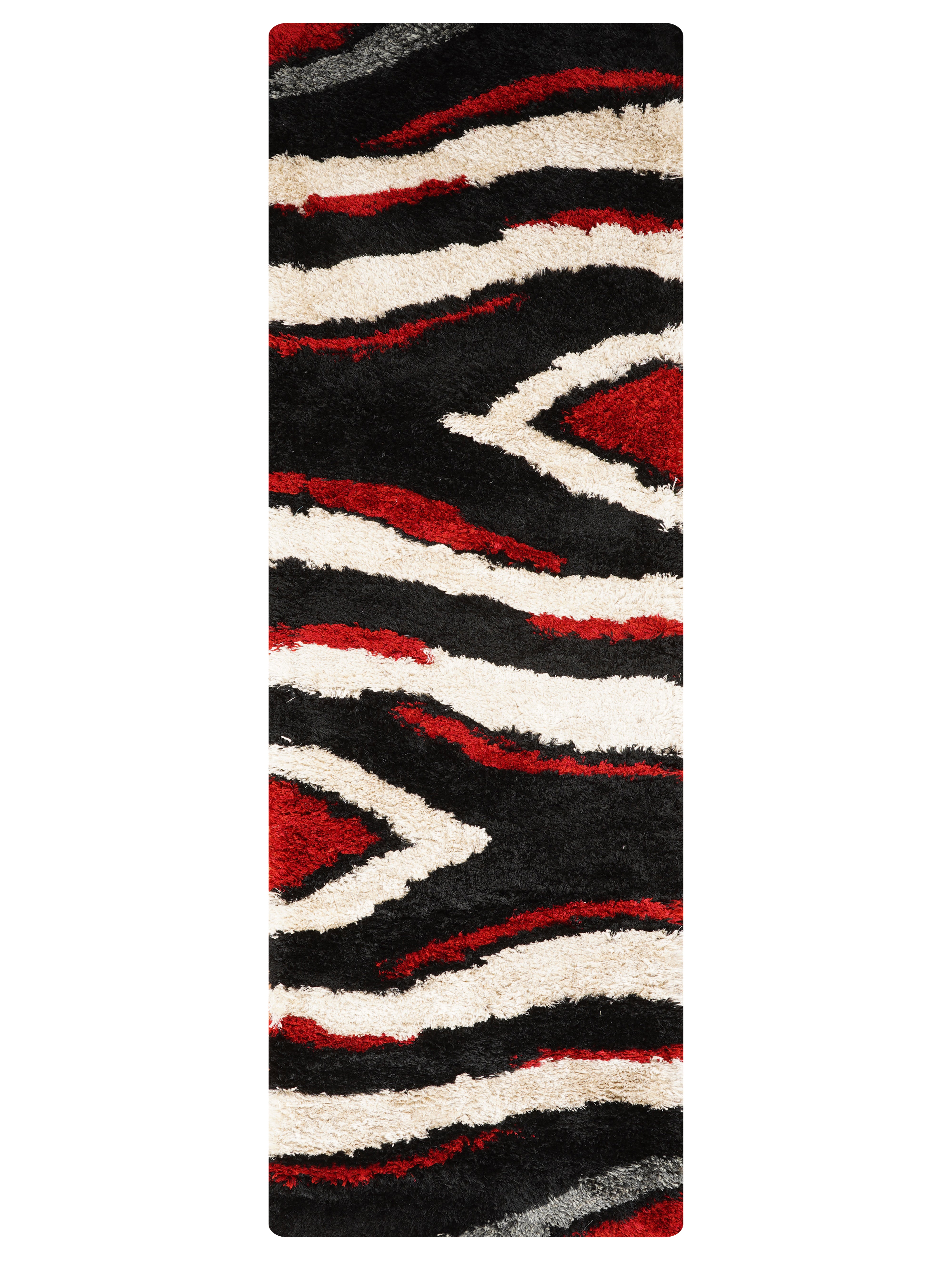 Moden Polyester Hand Tufted Shag Rug