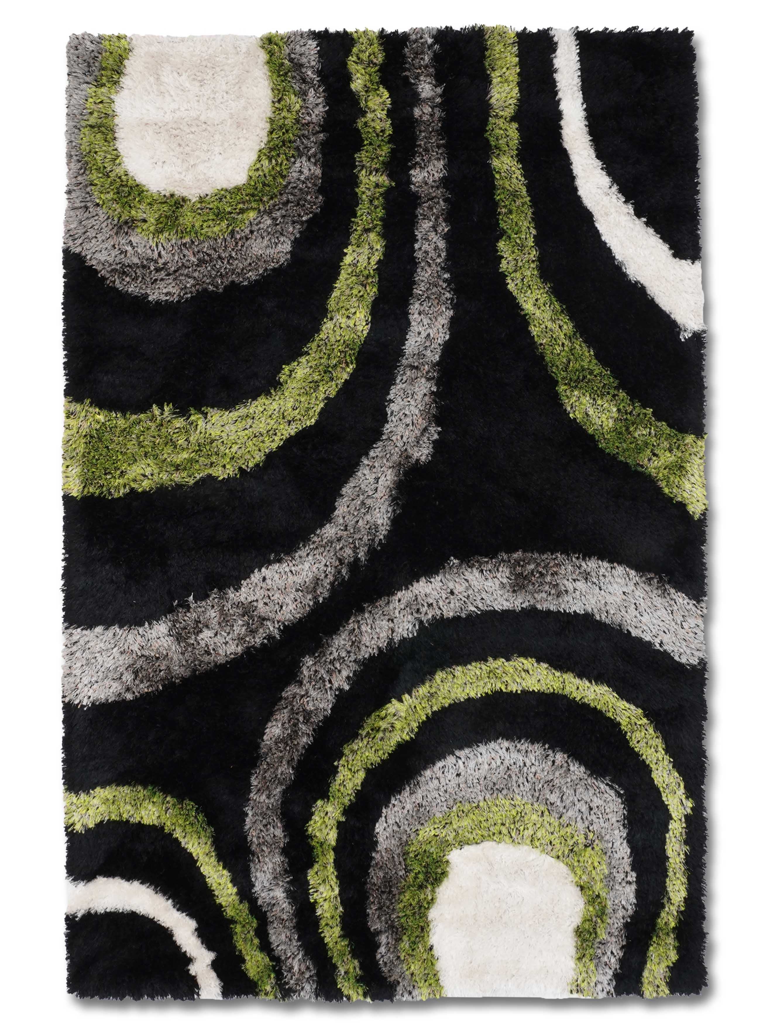 Zamin Hand Tufted Shag Polyester Rug