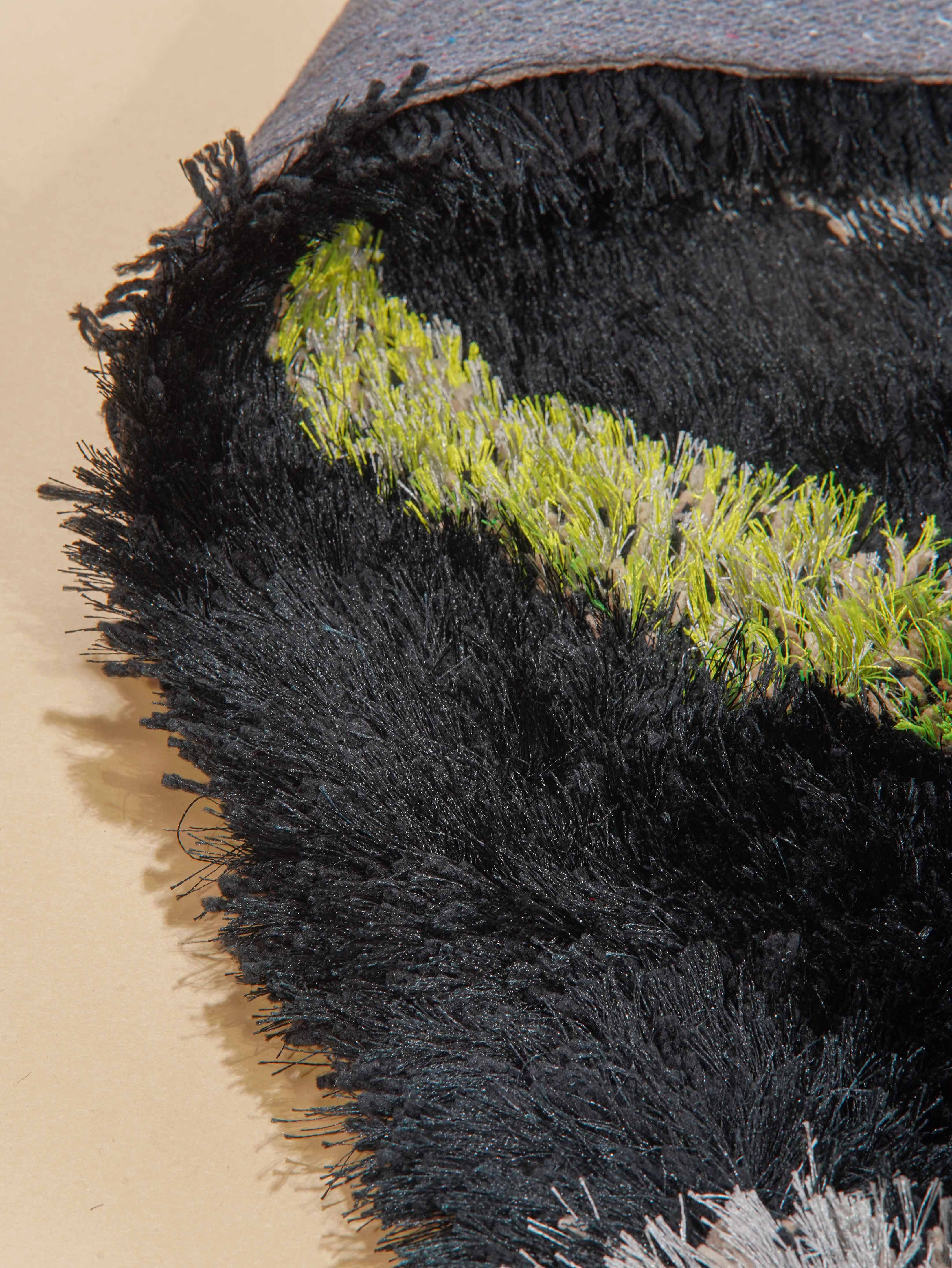 Zamin Hand Tufted Shag Polyester Rug