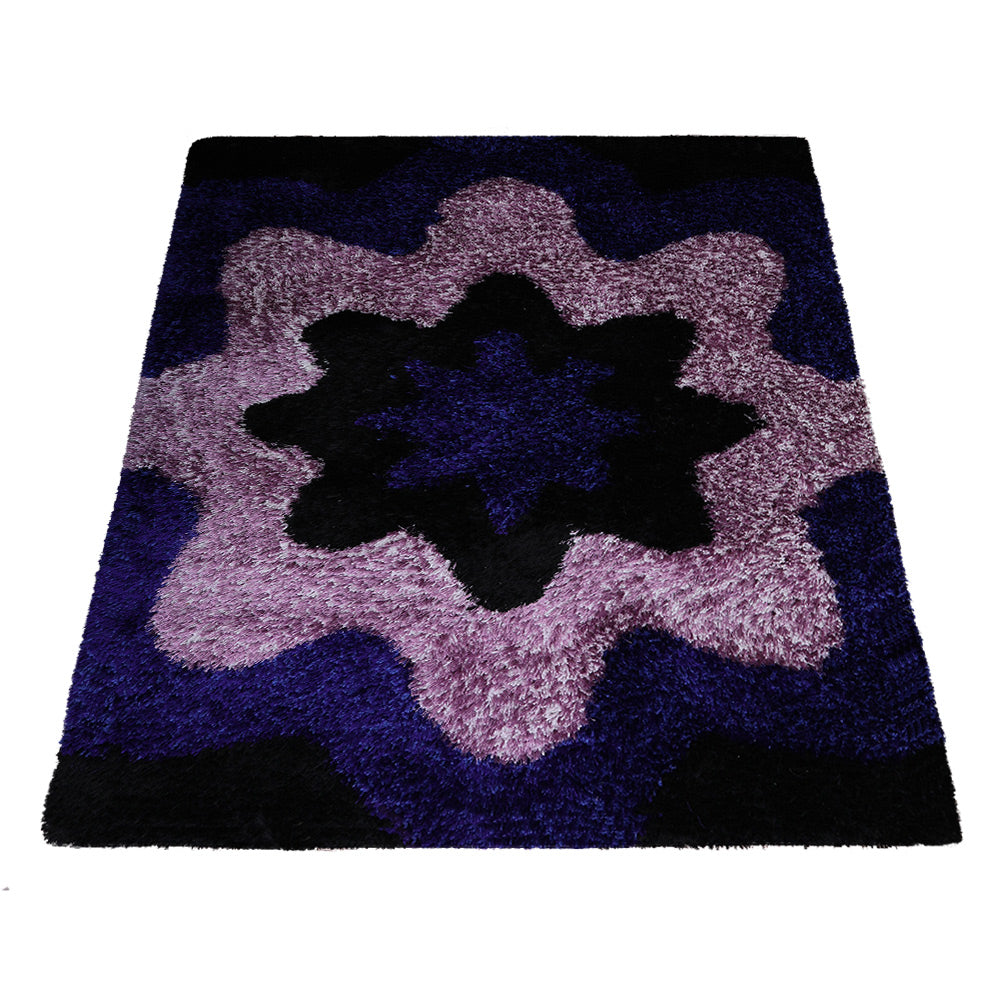 Roshan Hand Tufted Shag Polyester Area Rug