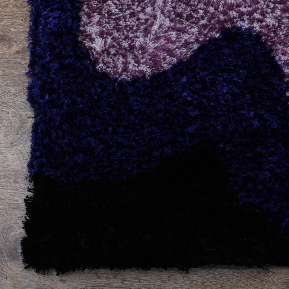 Roshan Hand Tufted Shag Polyester Area Rug