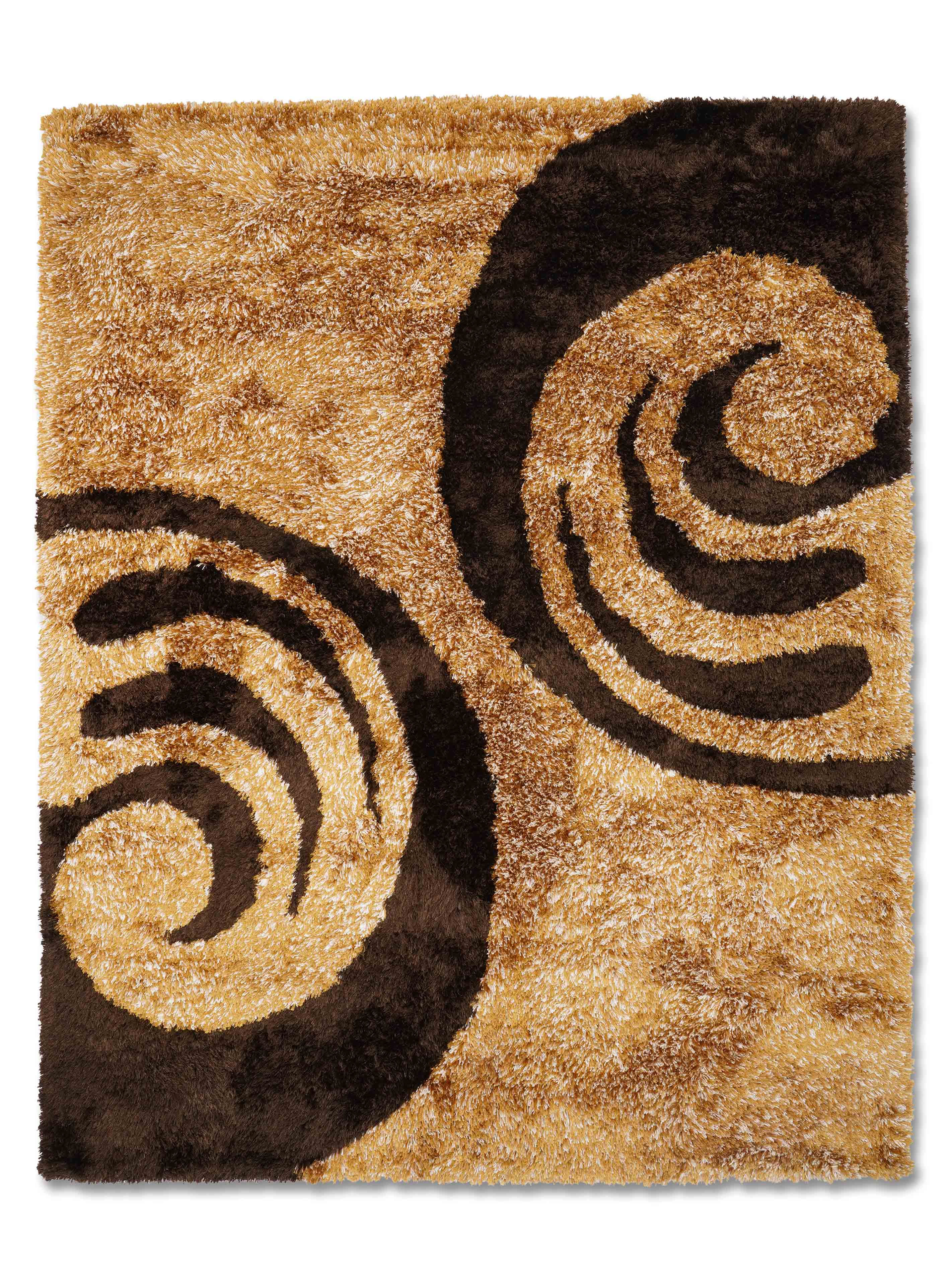 Spiral Hand Tufted Shag Rug