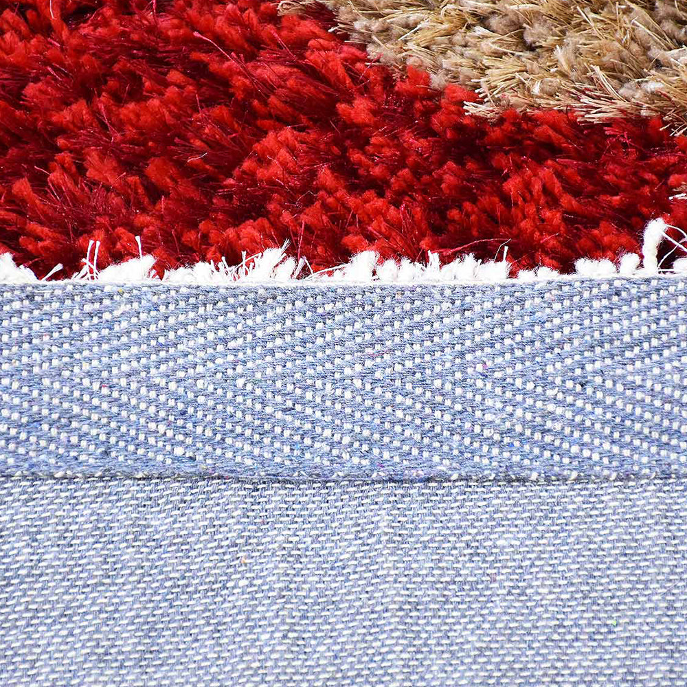 Prabha Hand Tufted Shag Polyester Area Rug