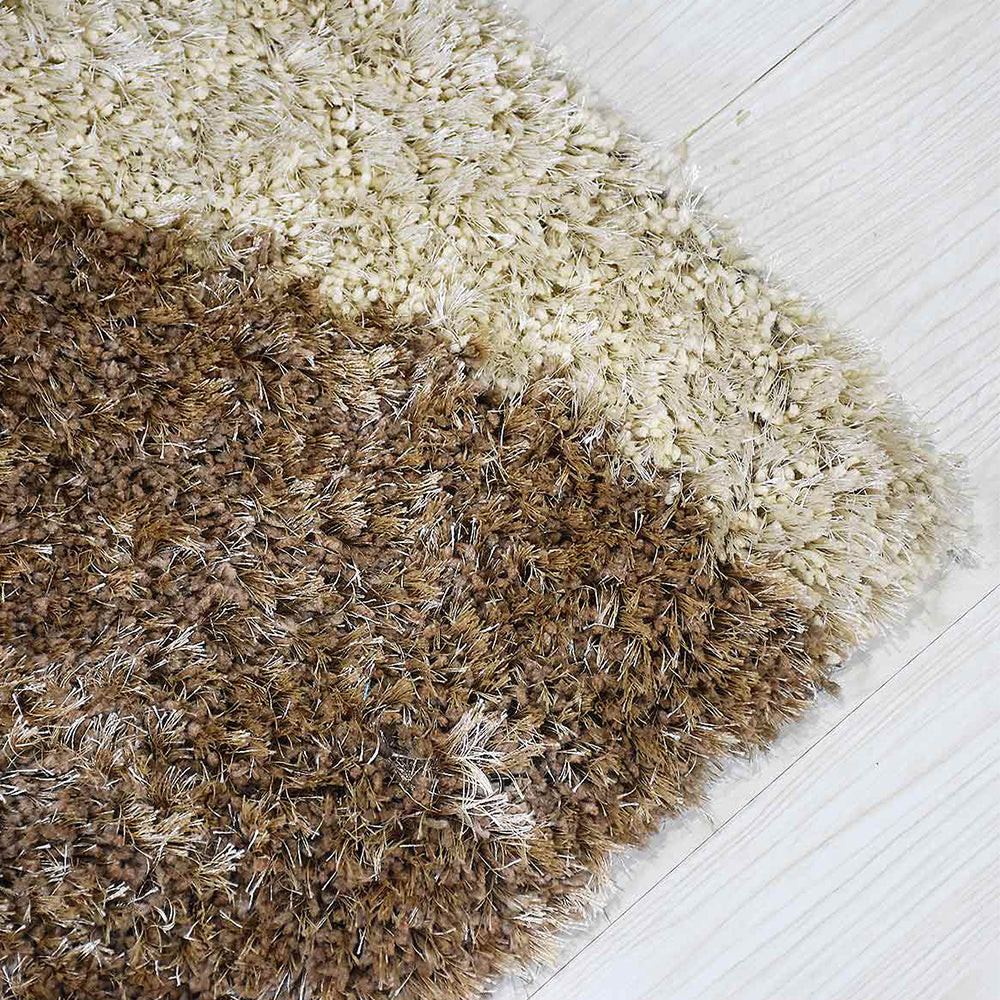 Prabha Hand Tufted Shag Polyester Area Rug