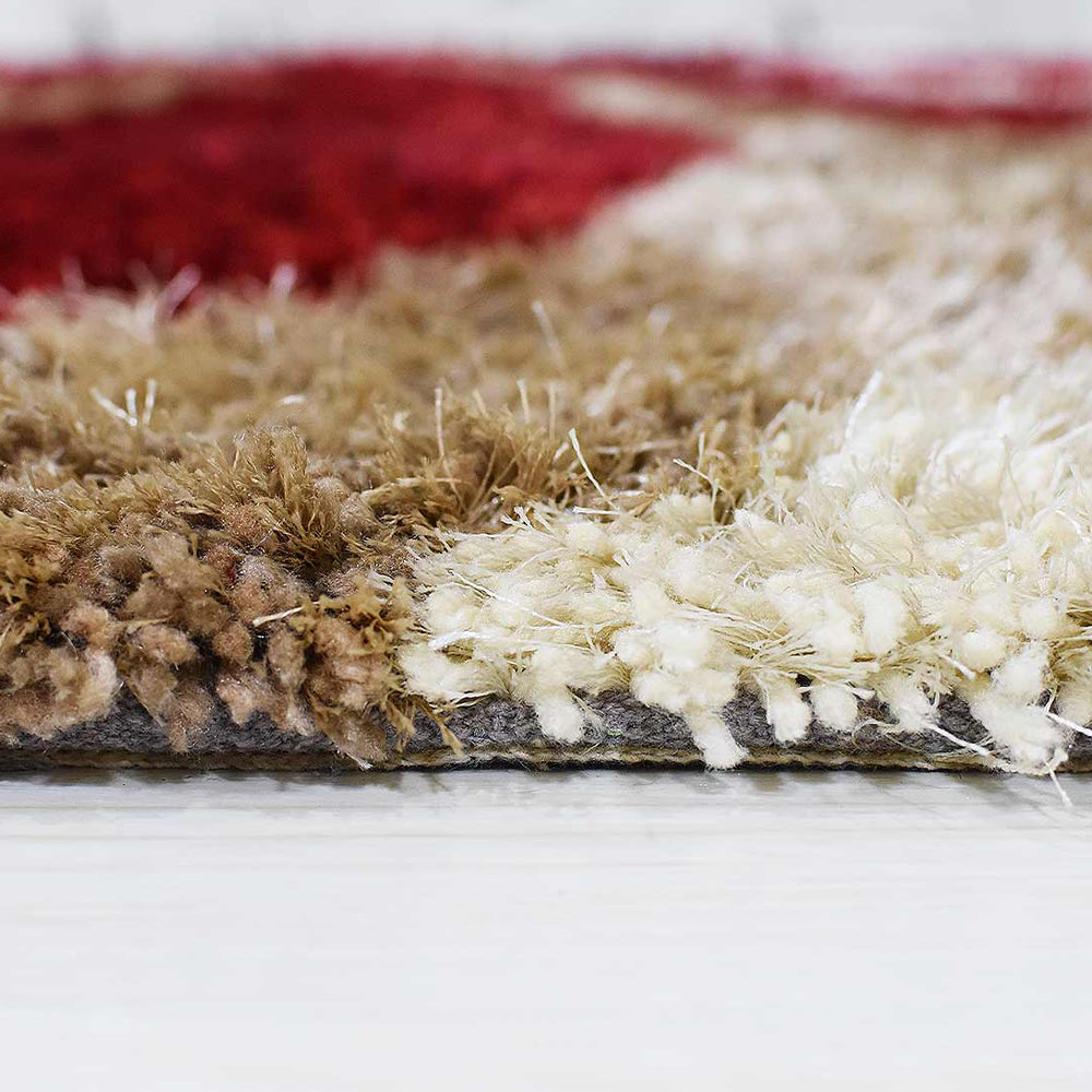 Prabha Hand Tufted Shag Polyester Area Rug
