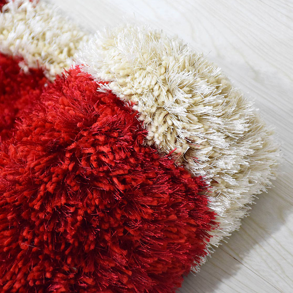 Prabha Hand Tufted Shag Polyester Area Rug