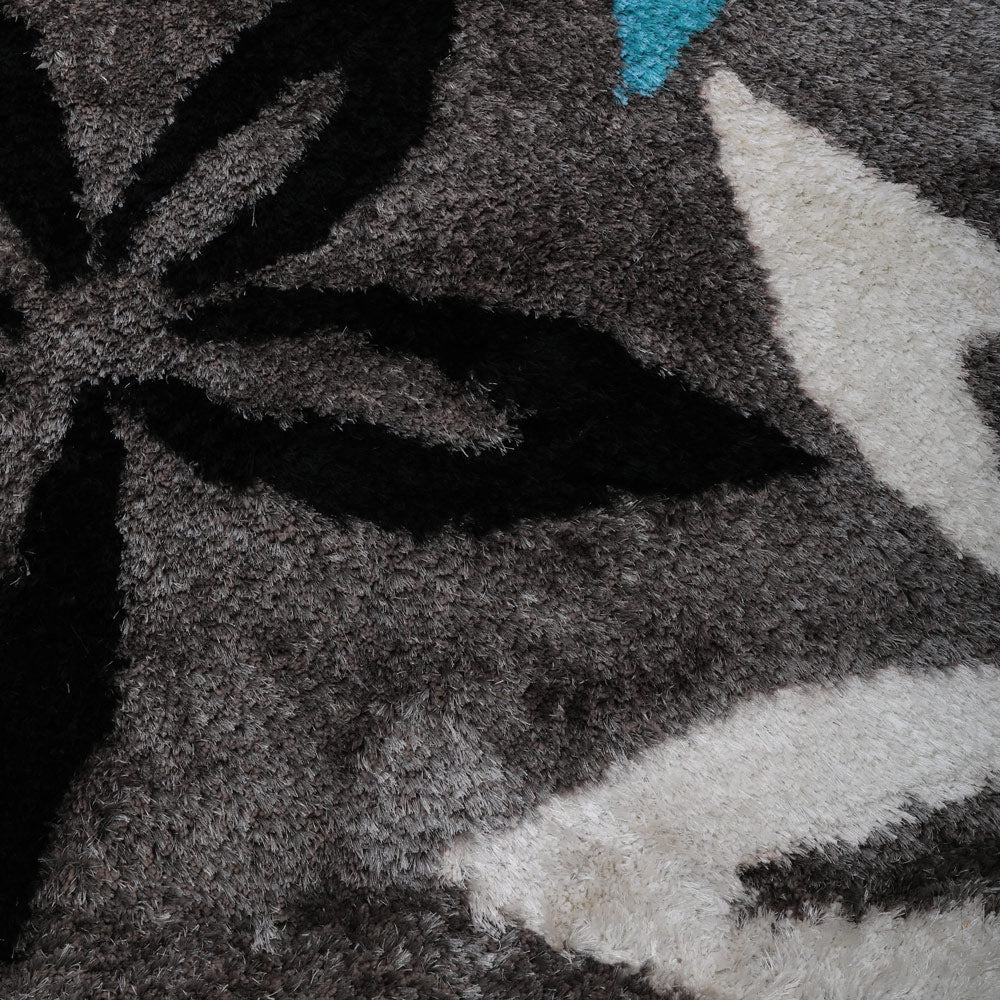 Nitya Hand Tufted Shag Polyester Area Rug