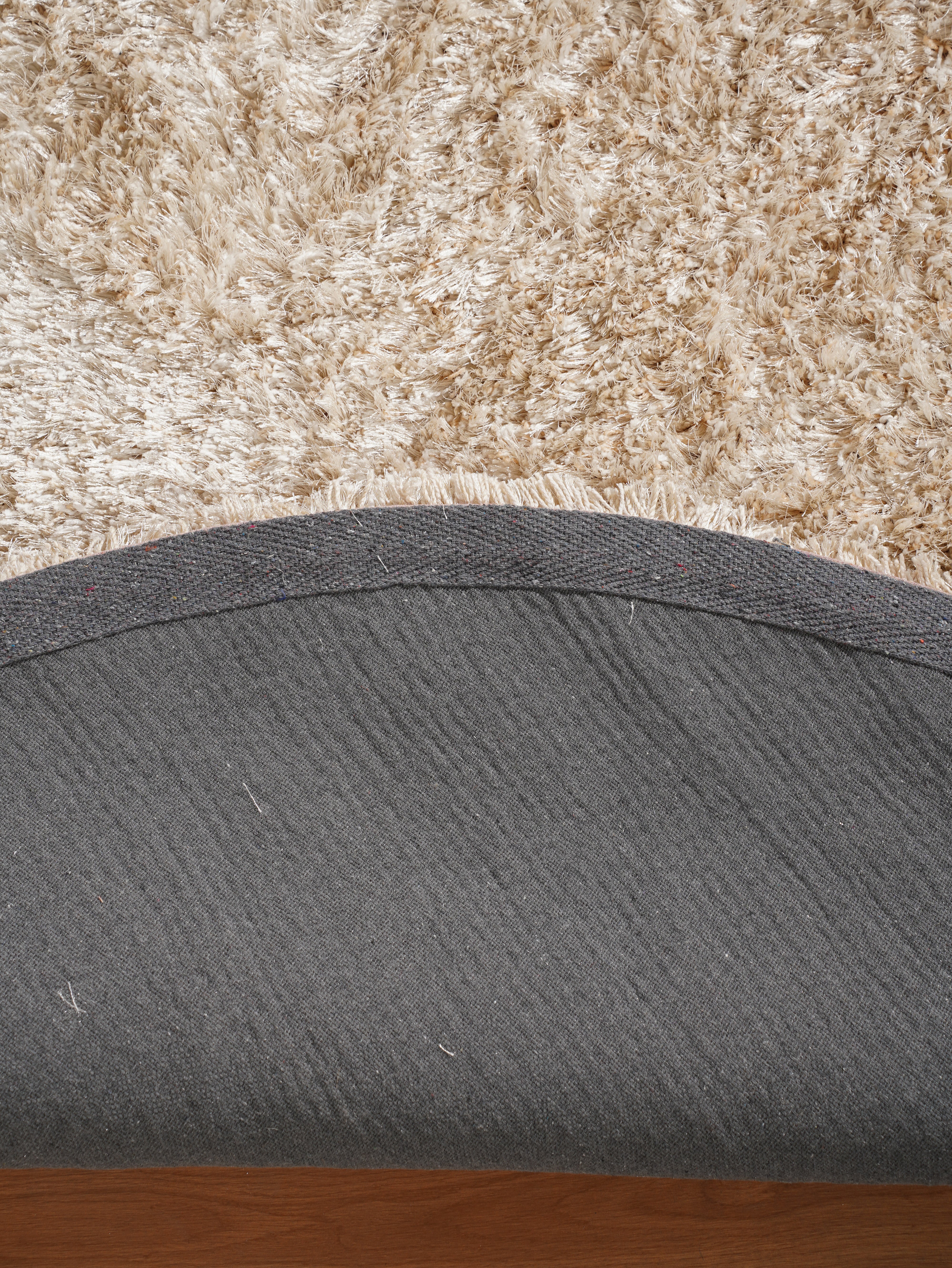 Ivory Hand Tufted Shag Rug