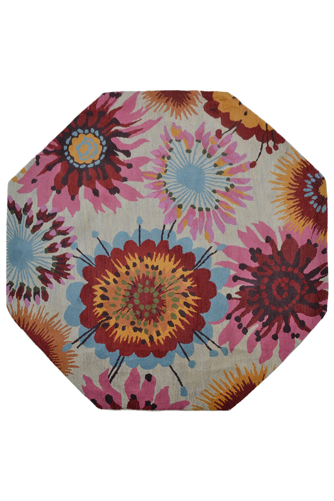 Rishit Hand Tufted Wool Area Rug