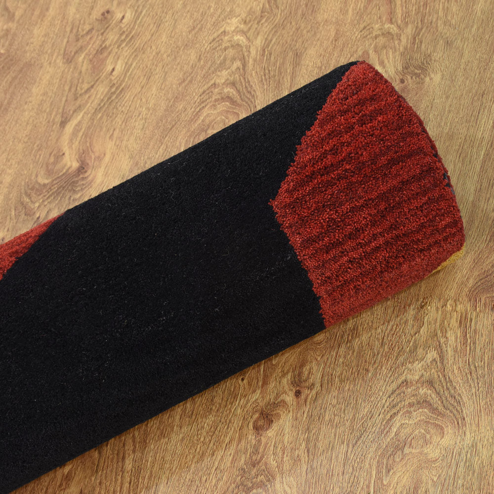 Vertex Geometric Hand Tufted Wool Rug