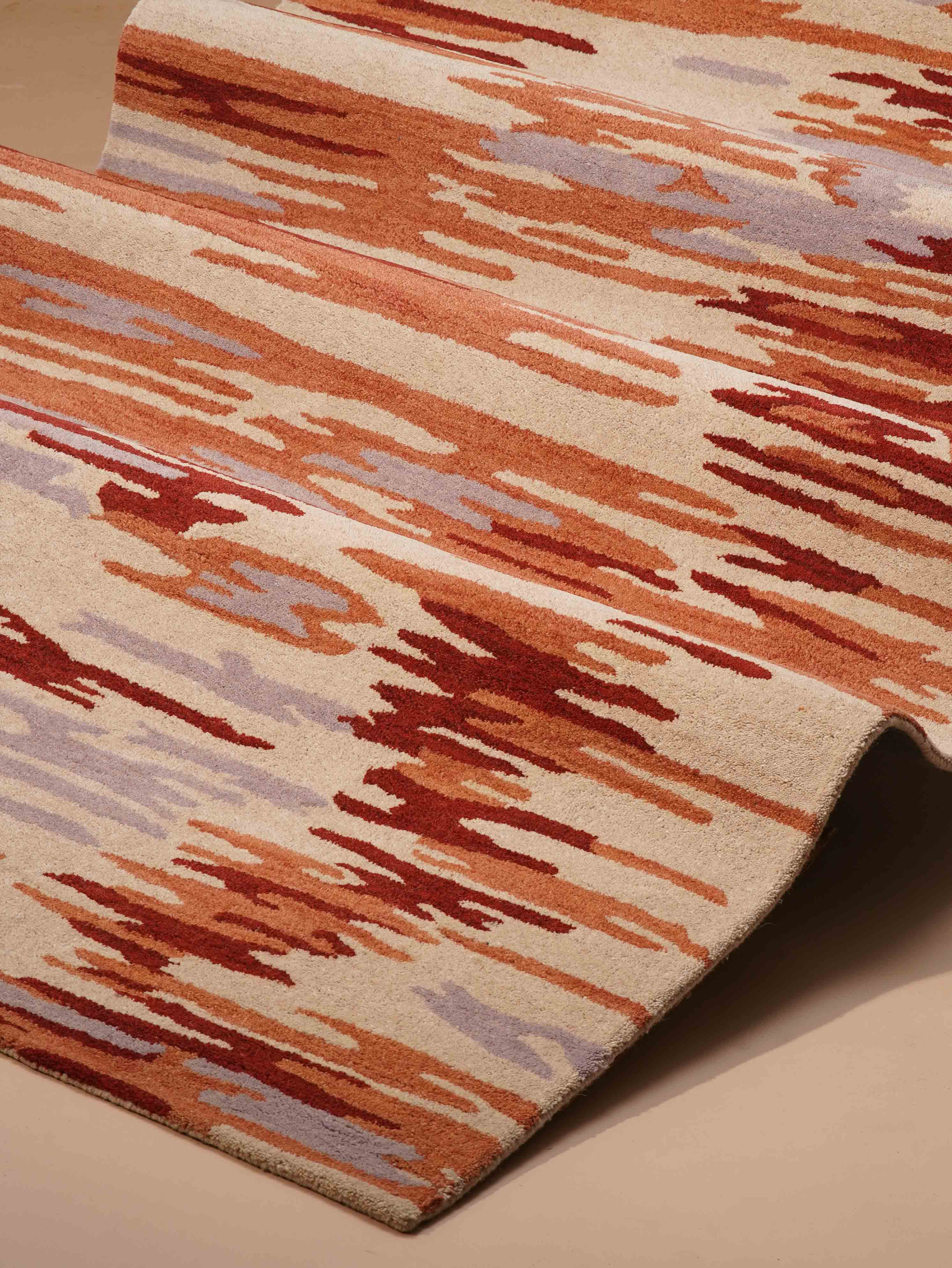 Vibrato Hand Tufted Abstract Wool Area Rug