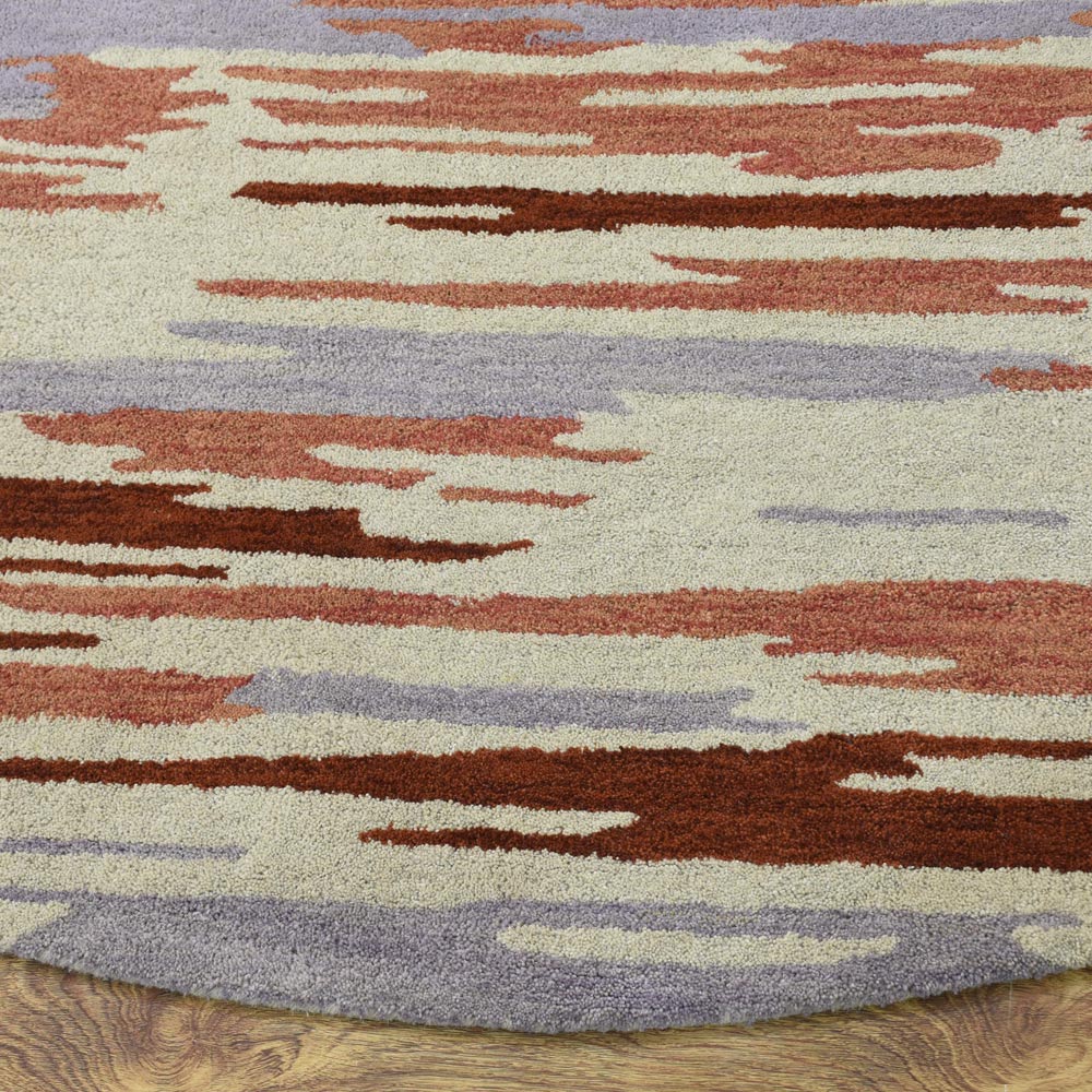 Vibrato Hand Tufted Abstract Wool Area Rug