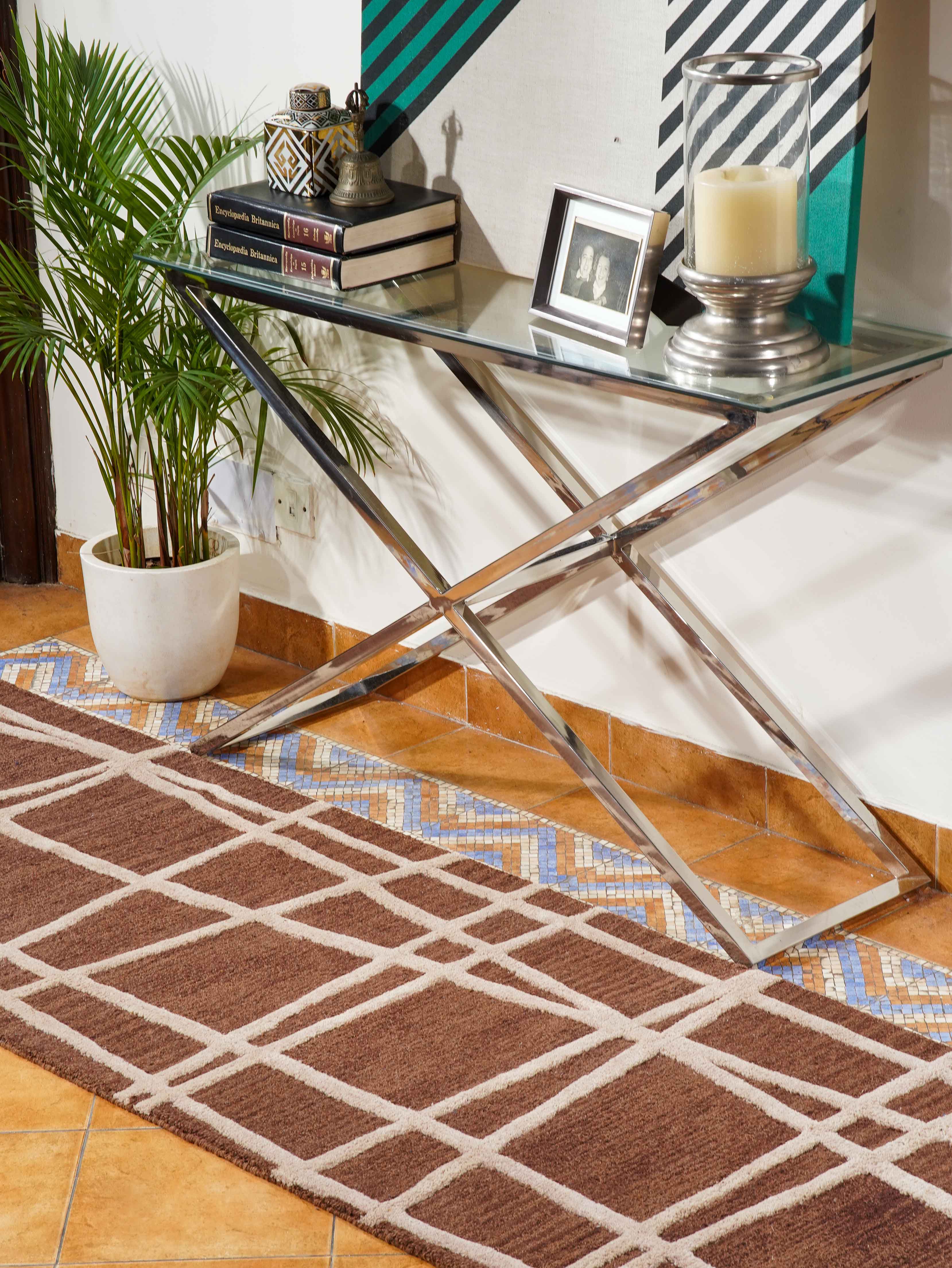 Interlace Hand Tufted Wool Rug