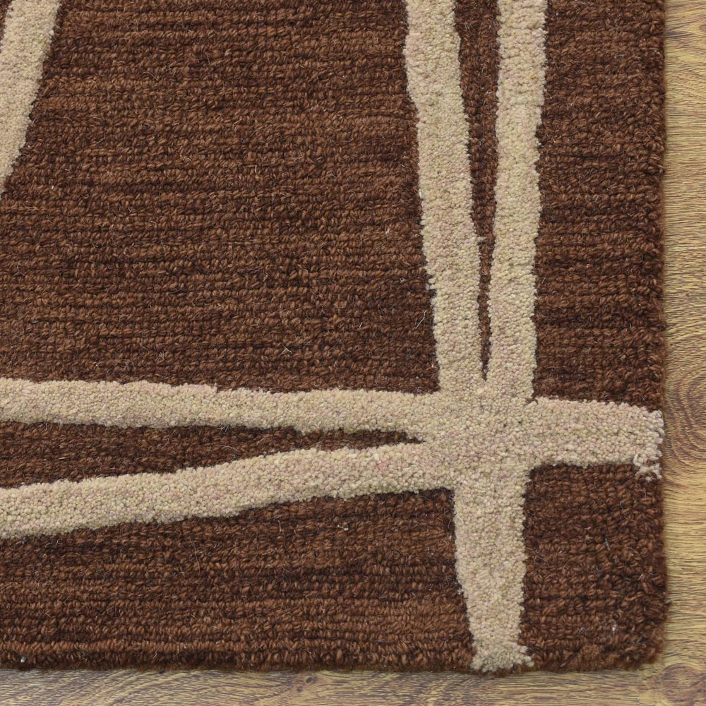Interlace Hand Tufted Wool Rug