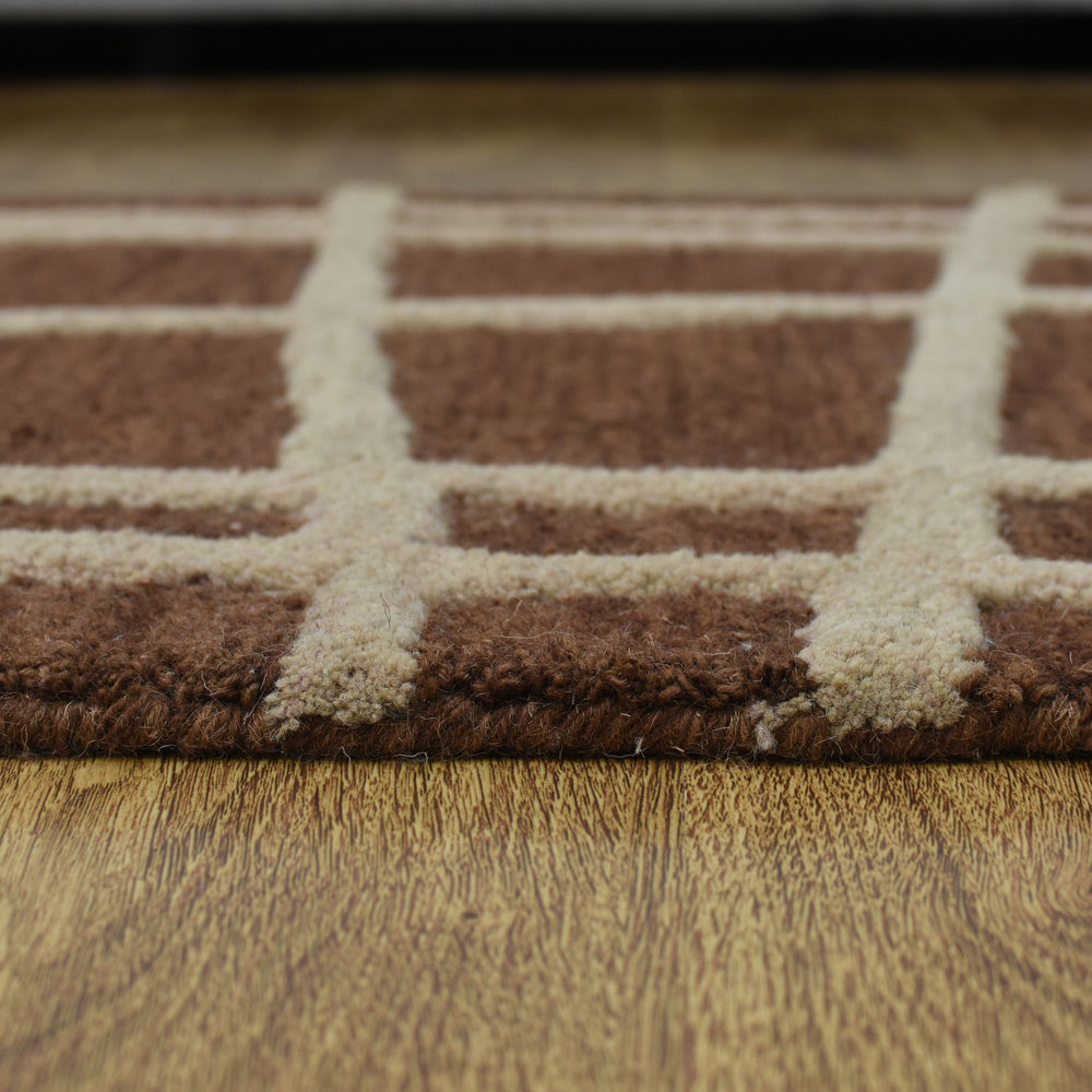 Interlace Hand Tufted Wool Rug