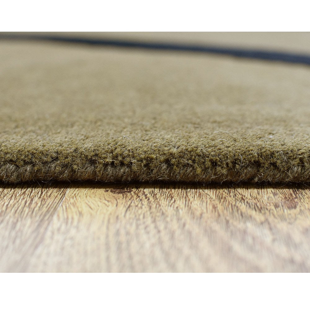 Hand Tufted Wool Area Rug Contemporary Multicolor