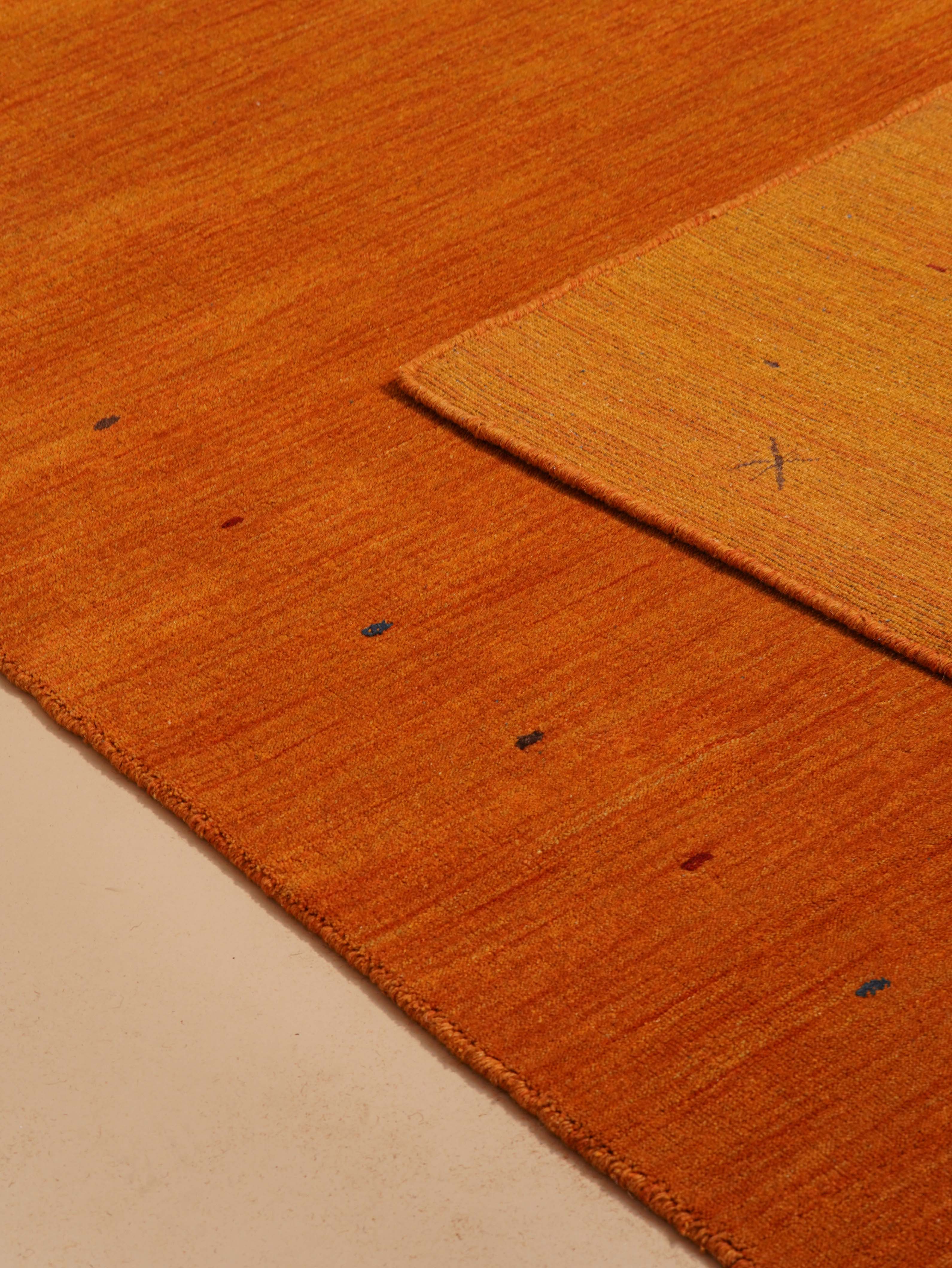 Amber Hand Knotted Wool Rug