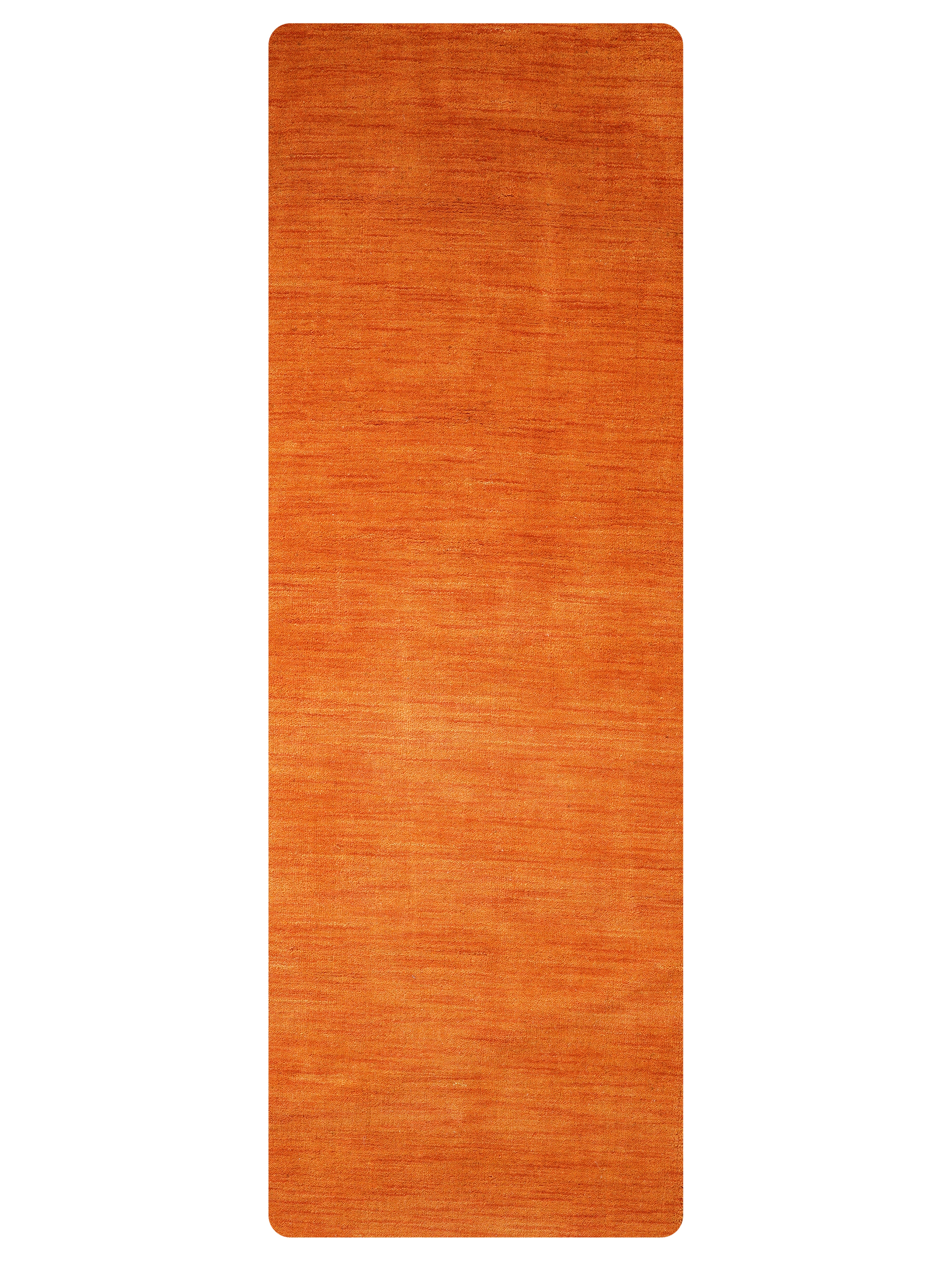Solid Hand Knotted Wool Rug