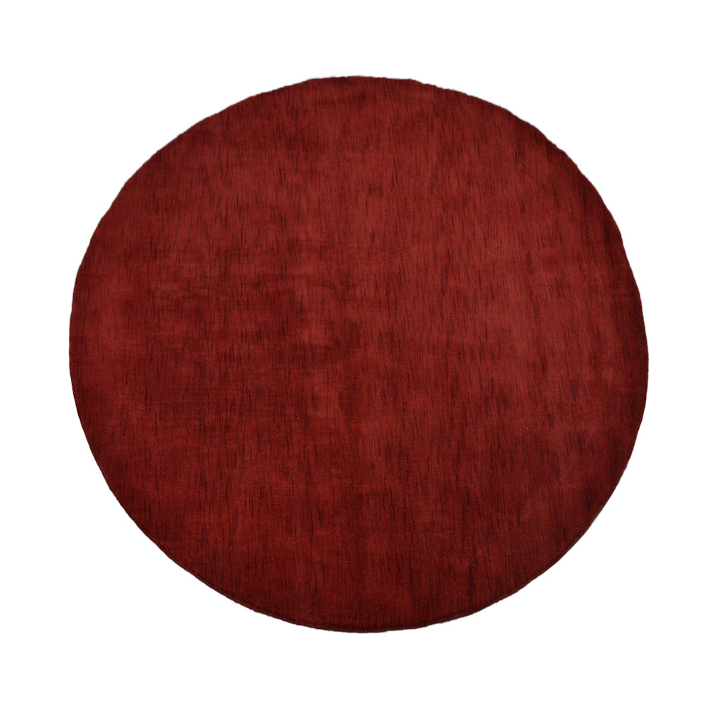 Solid Hand Knotted Wool Rug