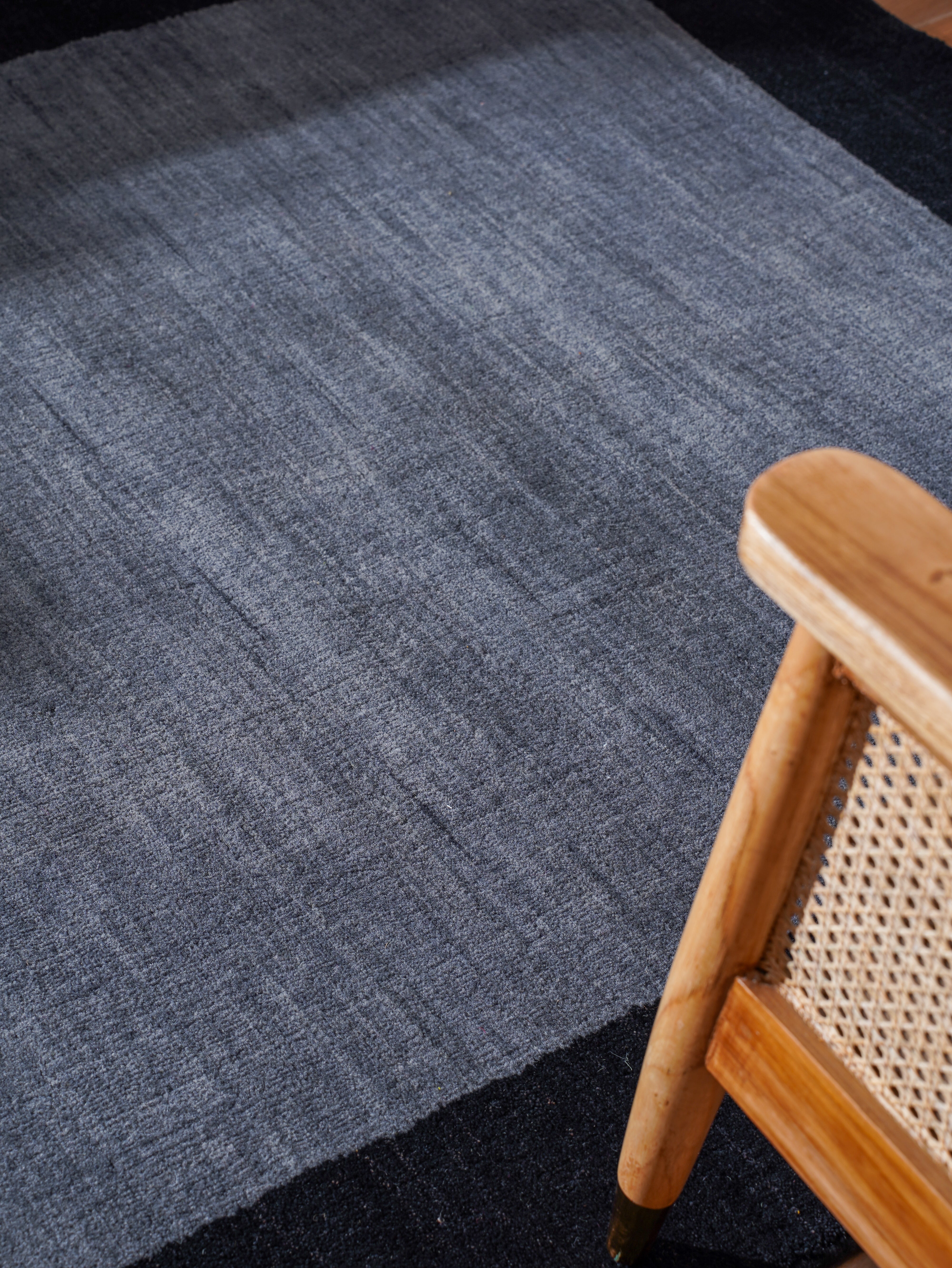 Frame Hand Knotted Wool Rug