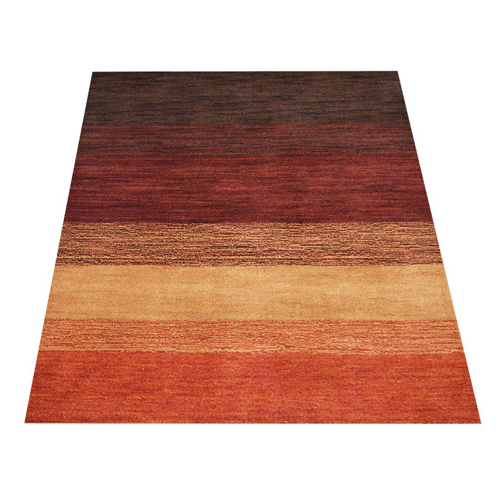 Hand Knotted Loom Wool Area Rug Contemporary Multicolor