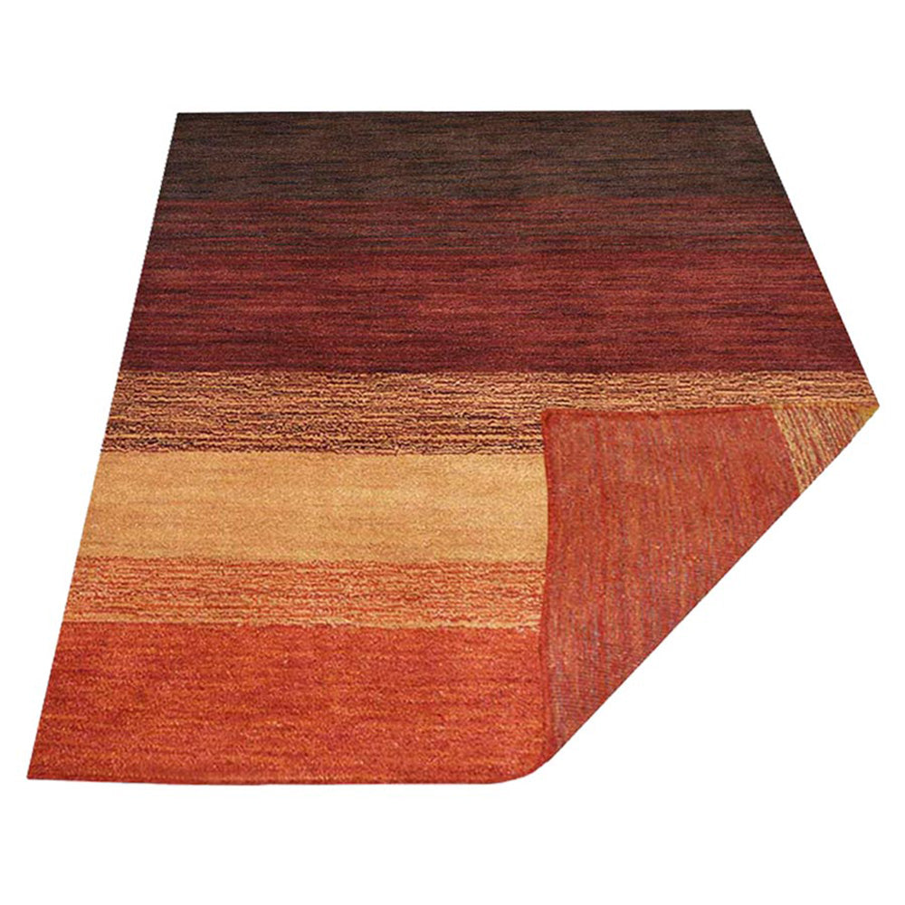 Hand Knotted Loom Wool Area Rug Contemporary Multicolor