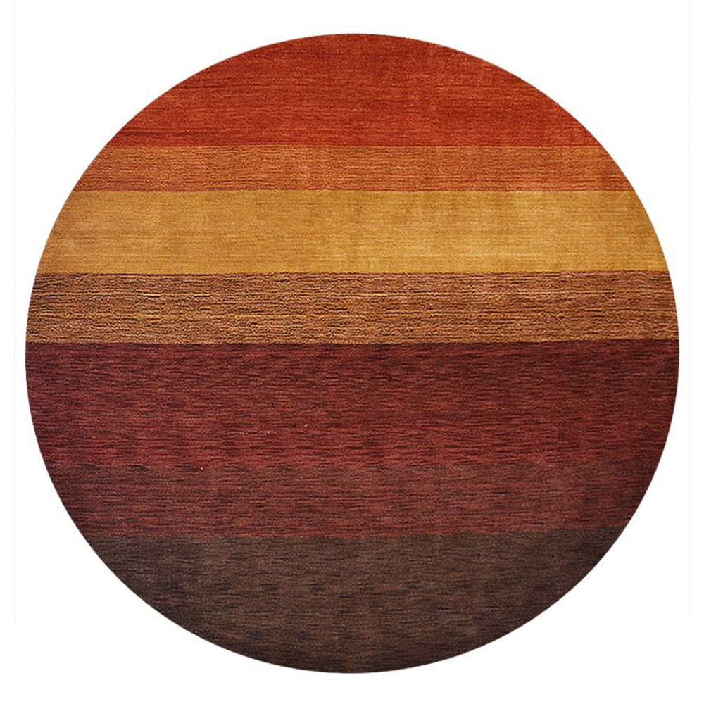 Hand Knotted Loom Wool Area Rug Contemporary Multicolor
