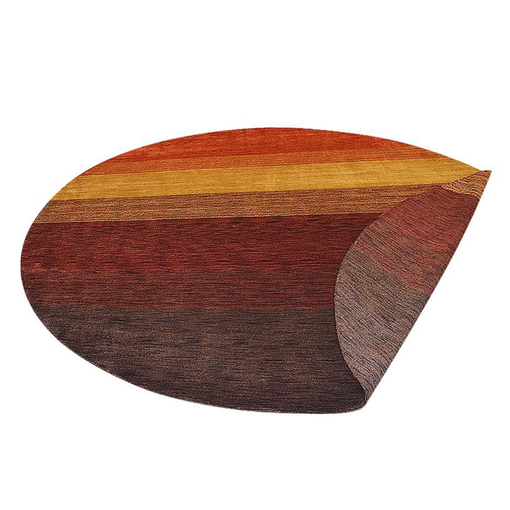 Hand Knotted Loom Wool Area Rug Contemporary Multicolor