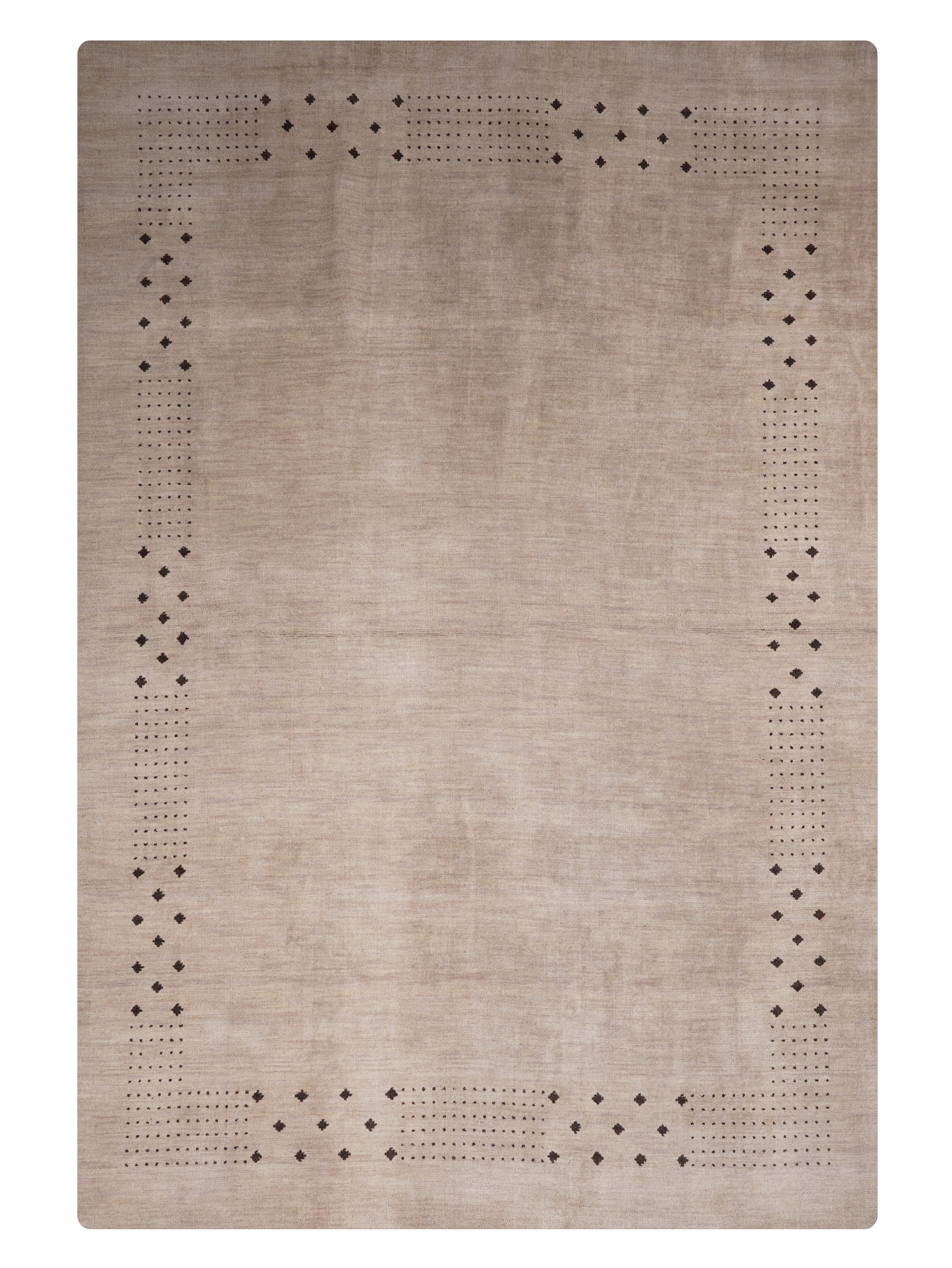Teal Hand Knotted Wool Rug