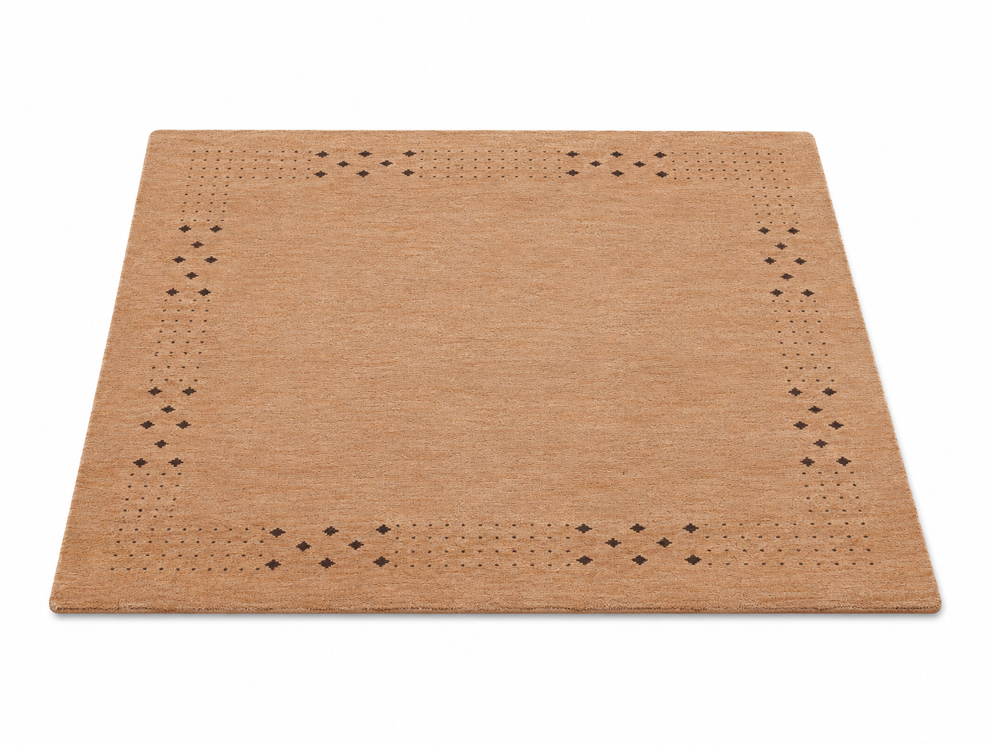 Teal Hand Knotted Wool Rug