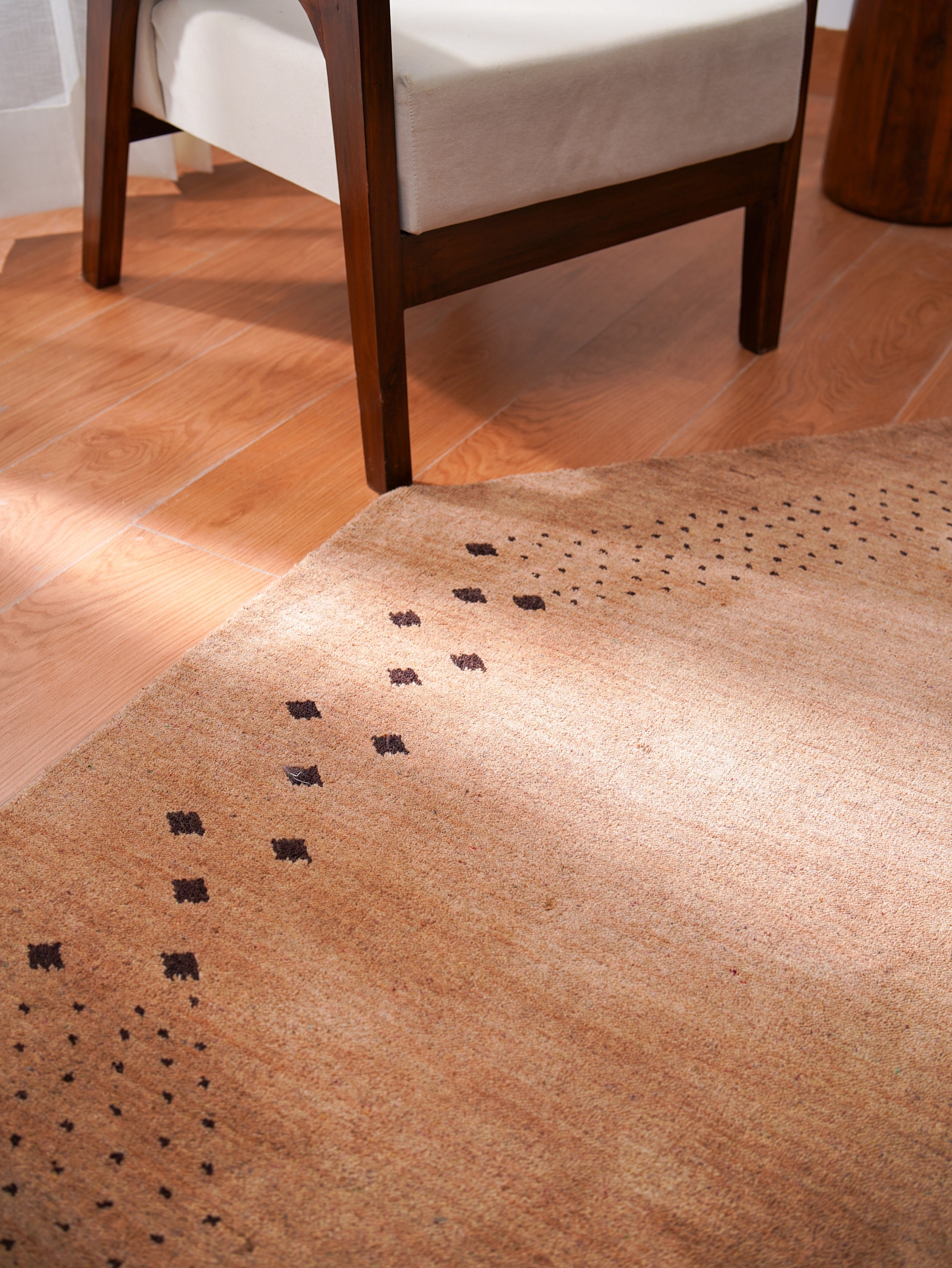 Teal Hand Knotted Wool Rug