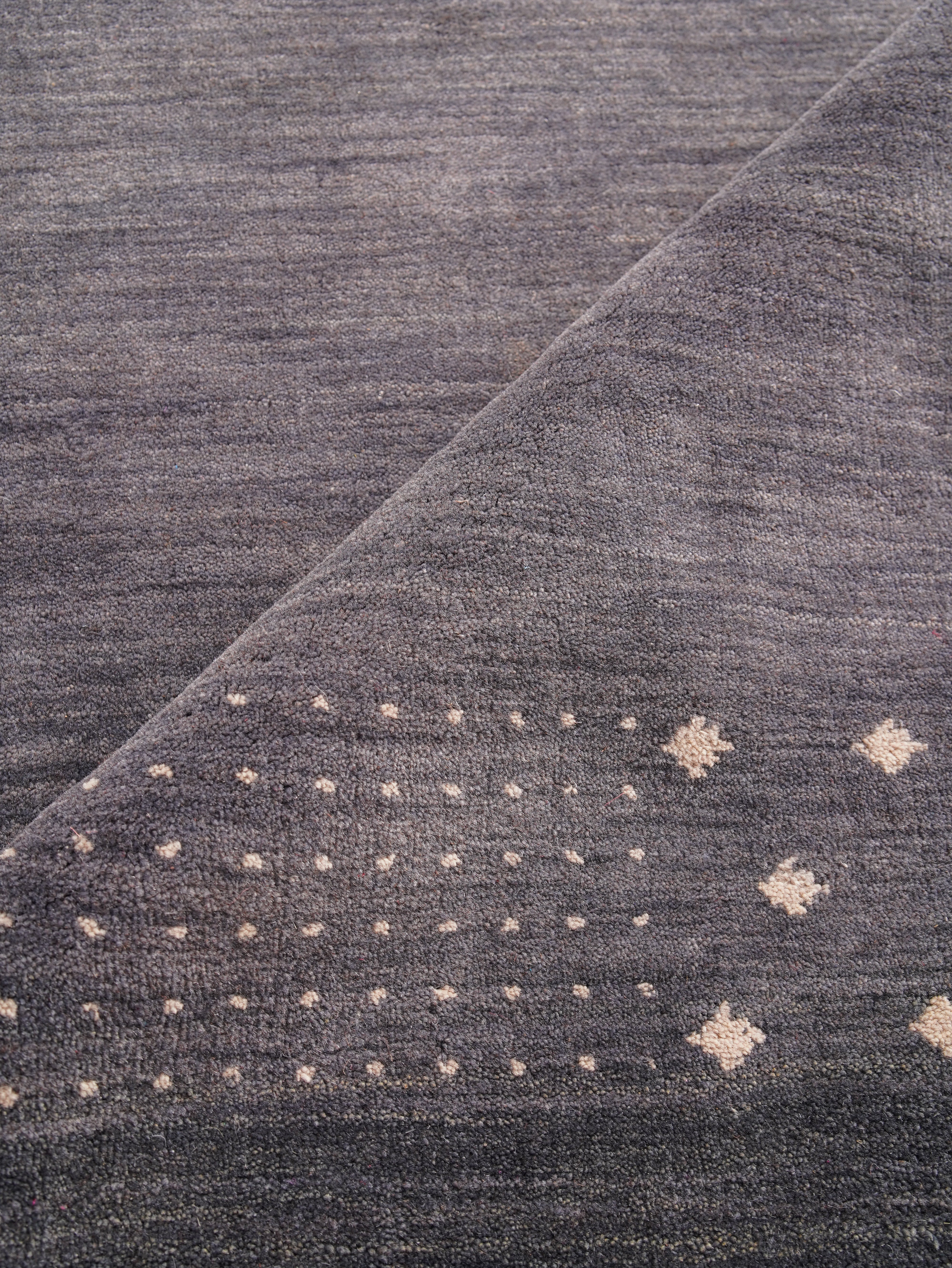 Teal Hand Knotted Wool Rug