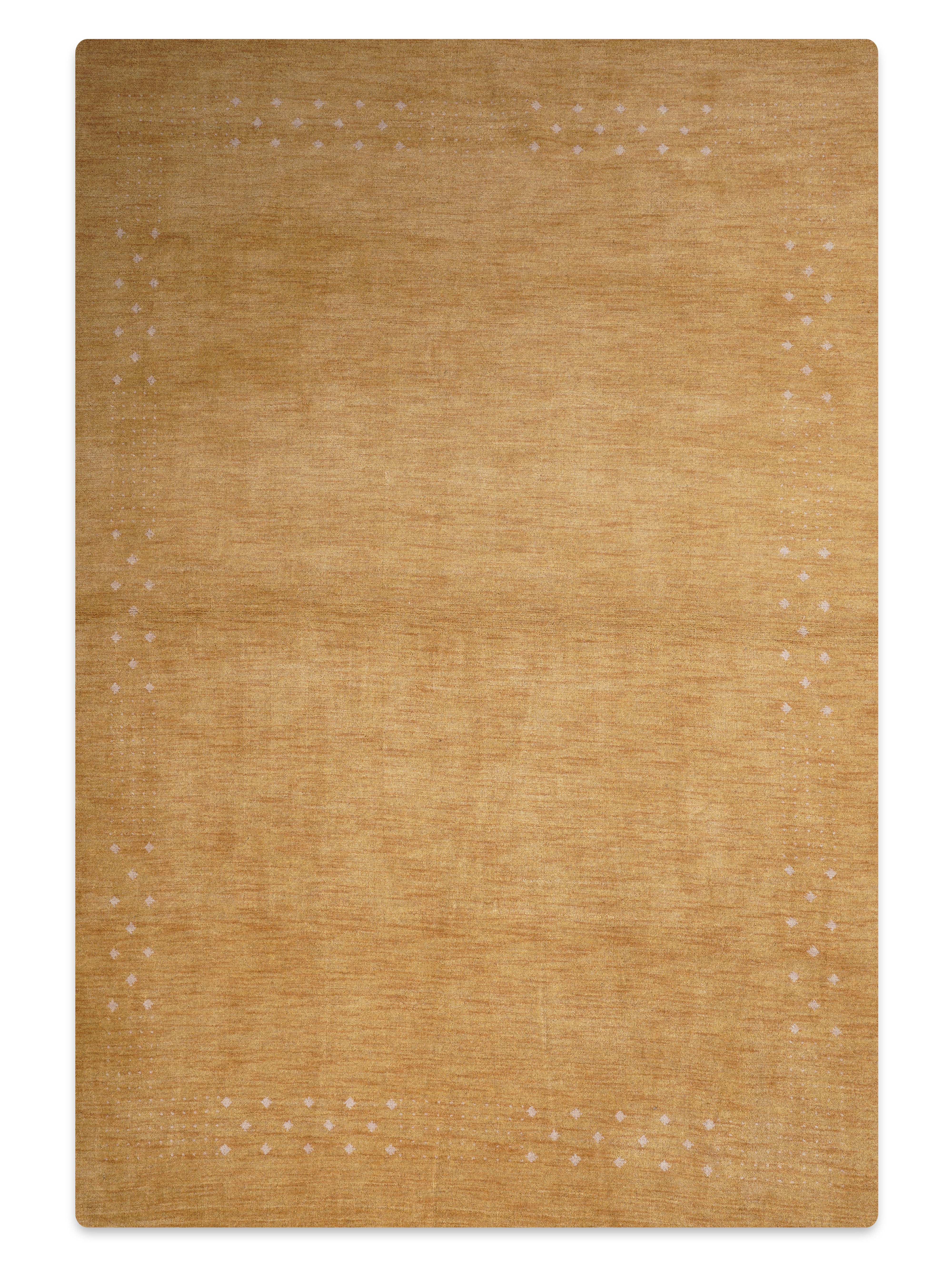 Teal Hand Knotted Wool Rug