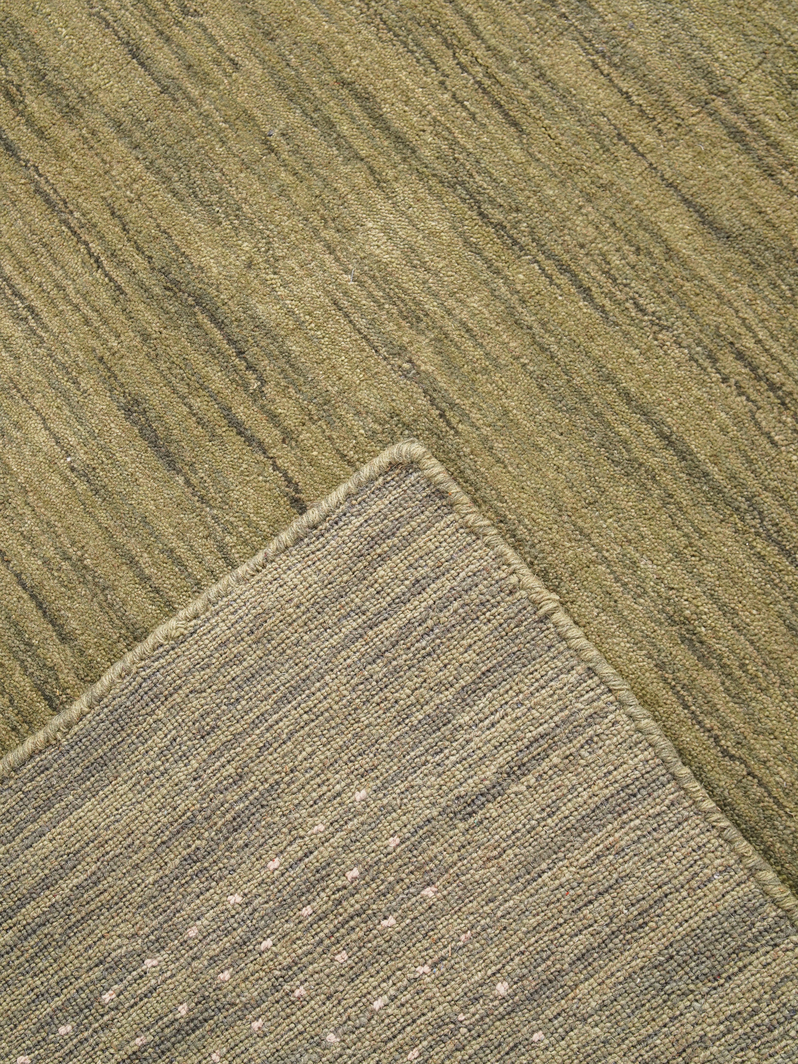 Teal Hand Knotted Wool Rug