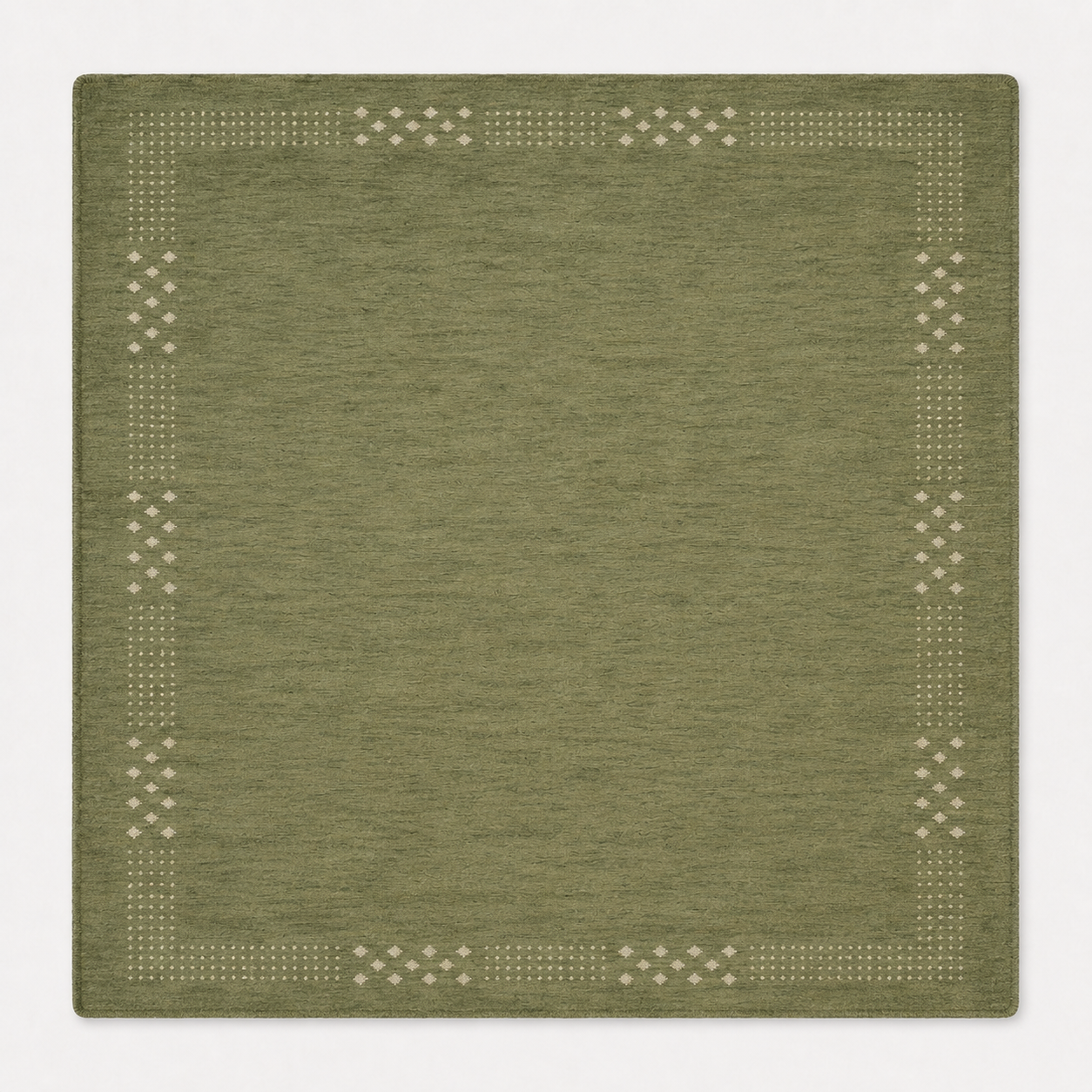 Teal Hand Knotted Wool Rug