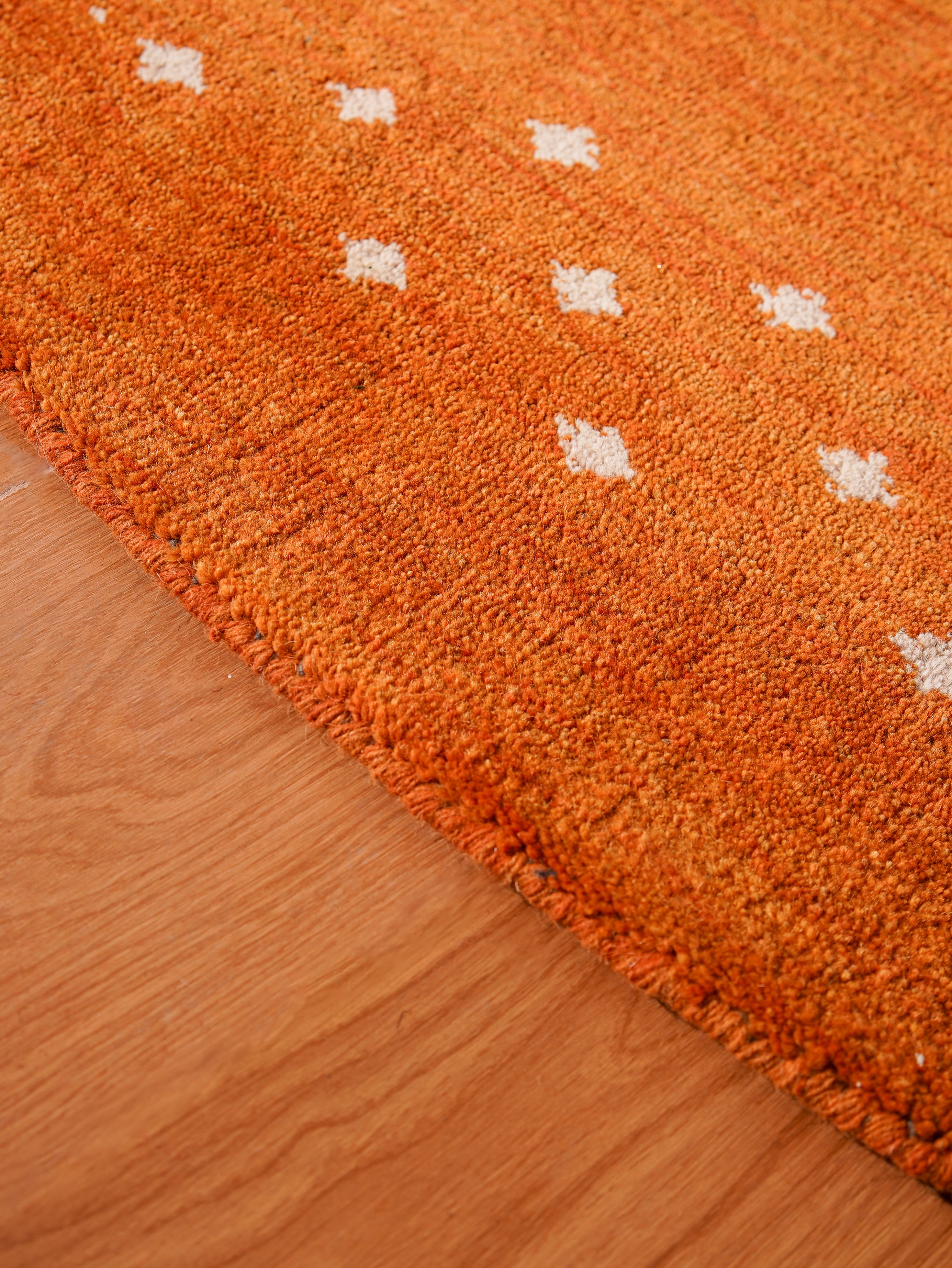 Teal Hand Knotted Wool Rug