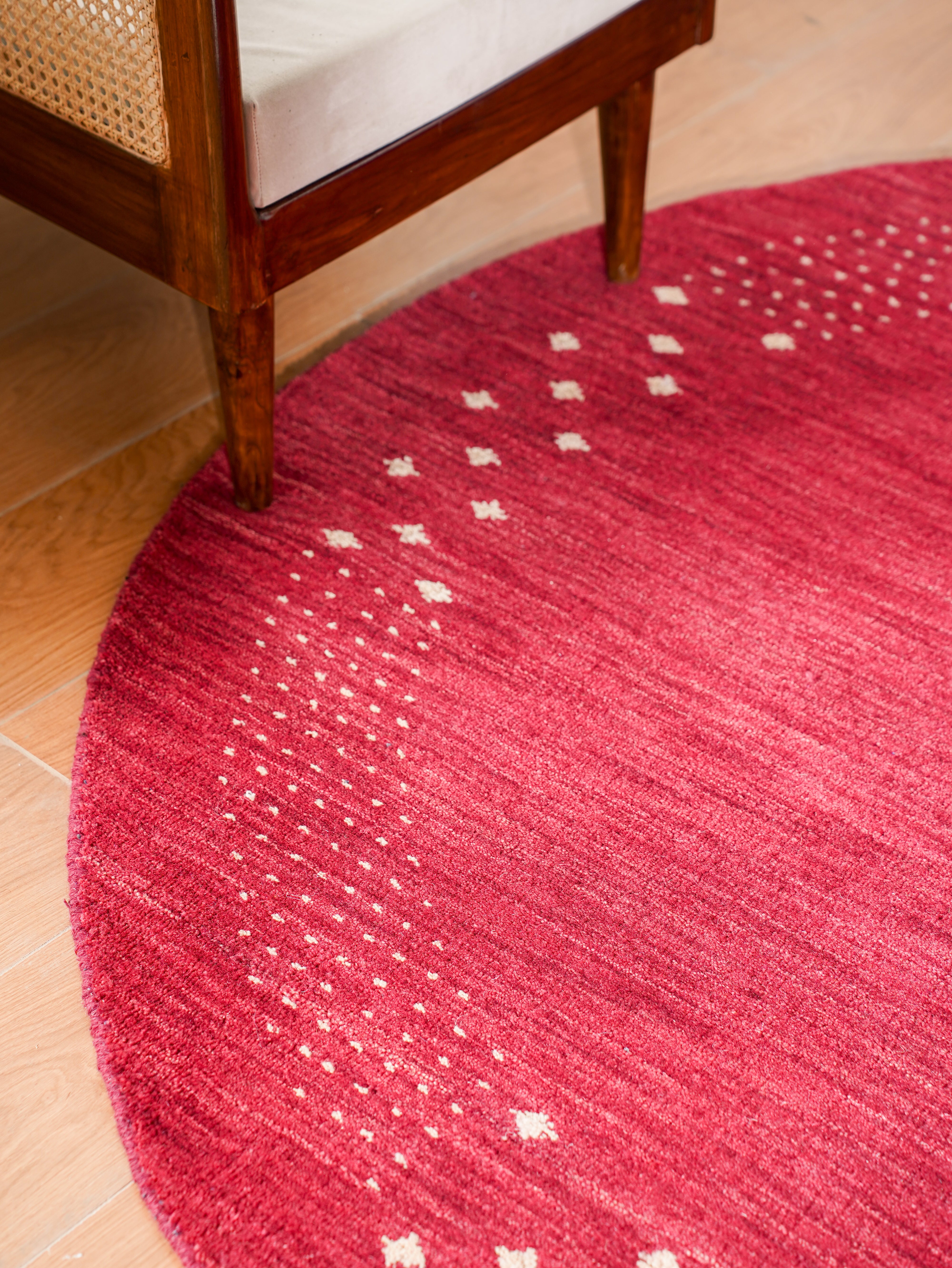 Teal Hand Knotted Wool Rug
