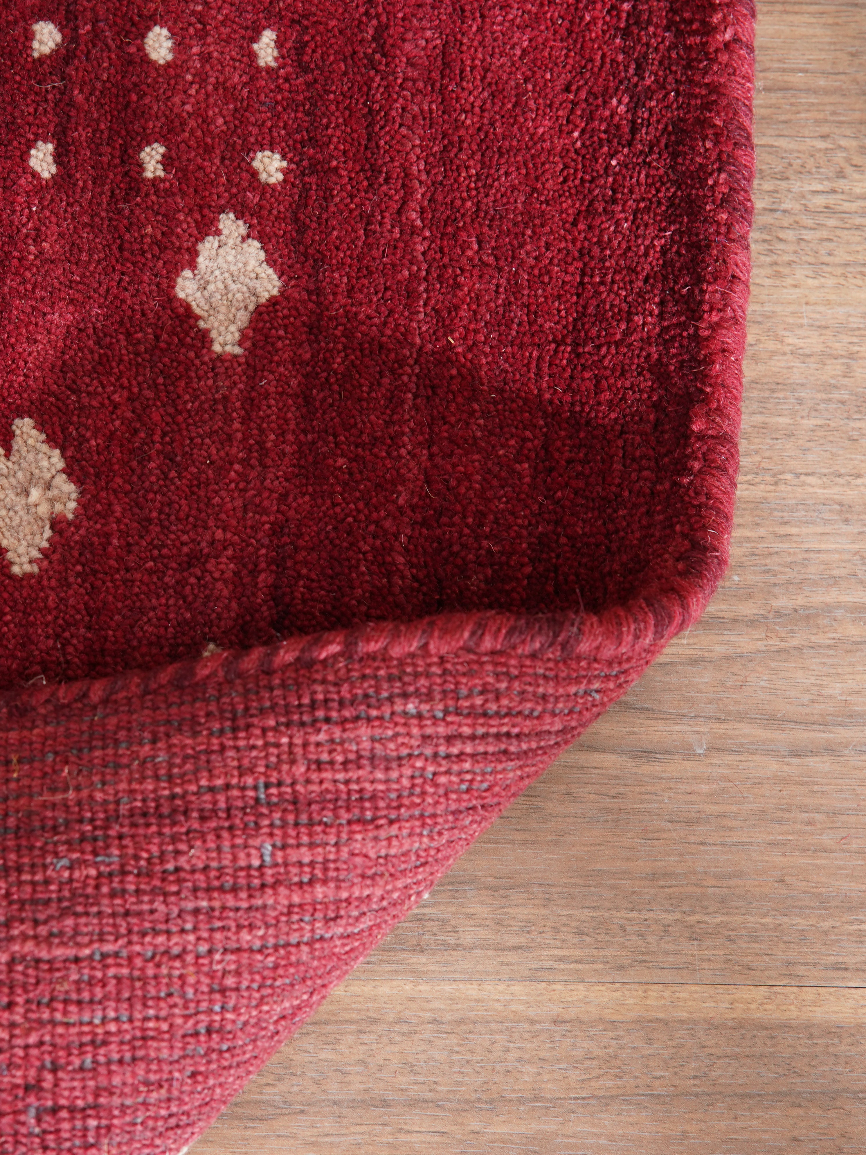 Teal Hand Knotted Wool Rug