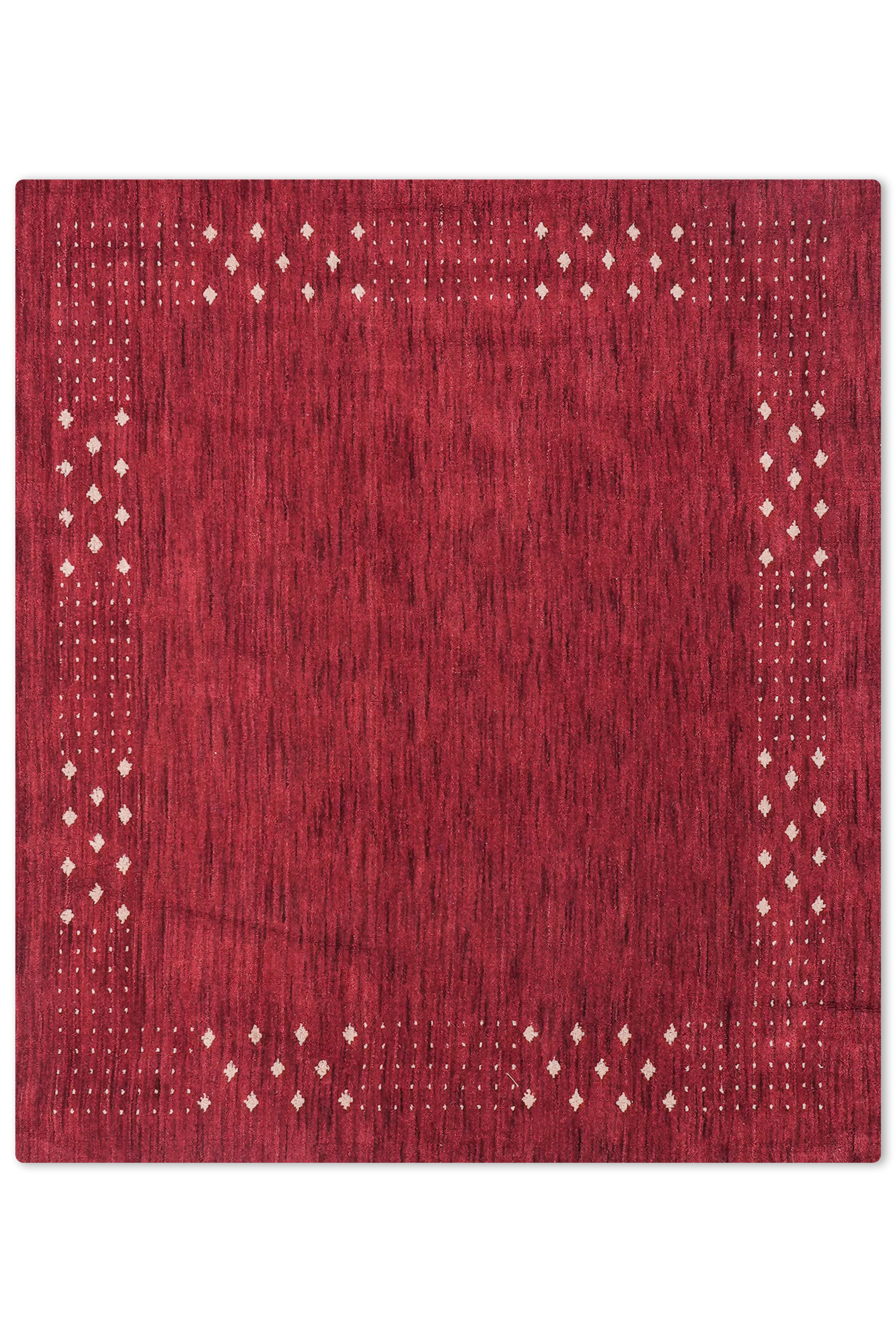 Teal Hand Knotted Wool Rug