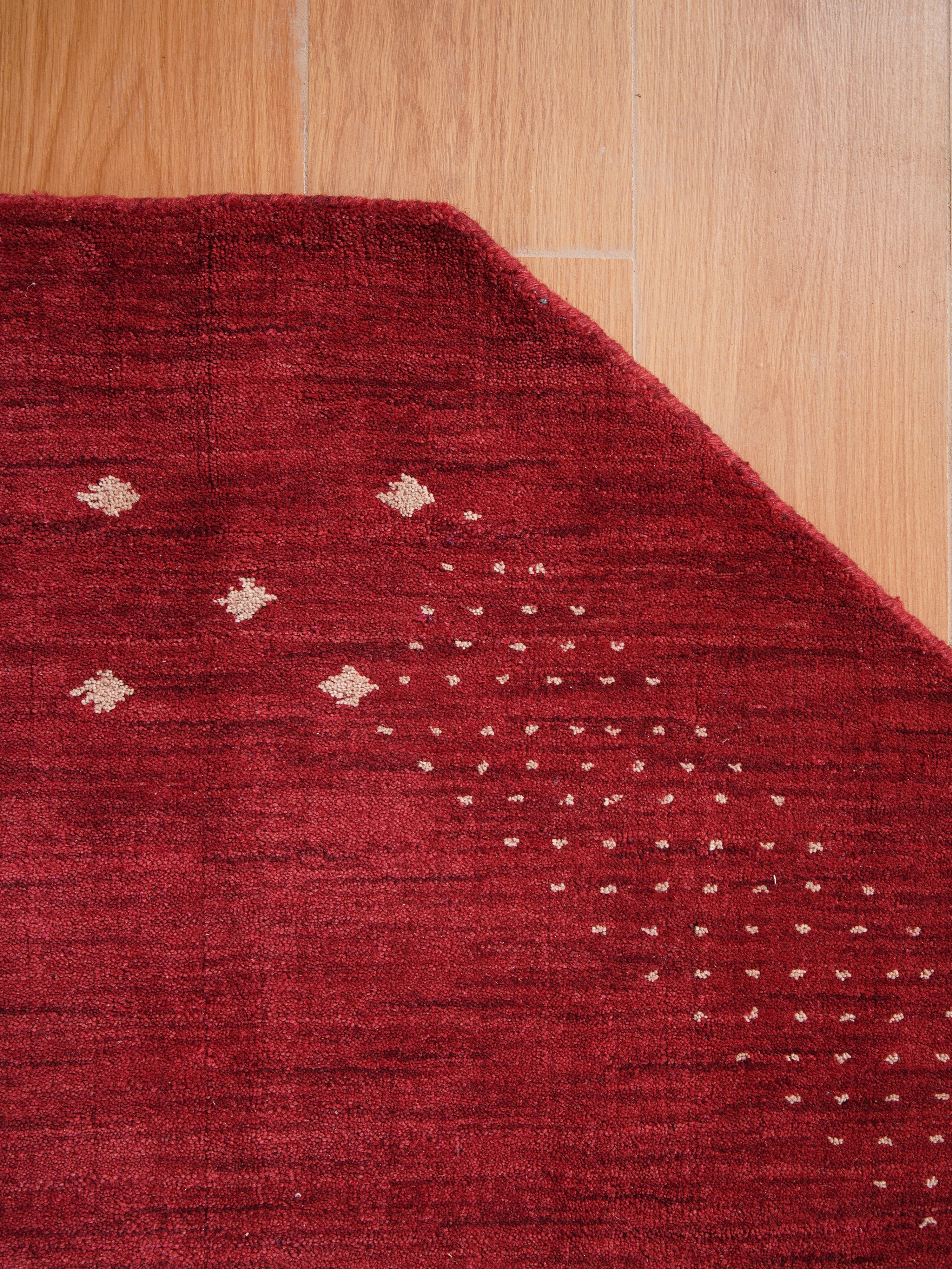 Teal Hand Knotted Wool Rug