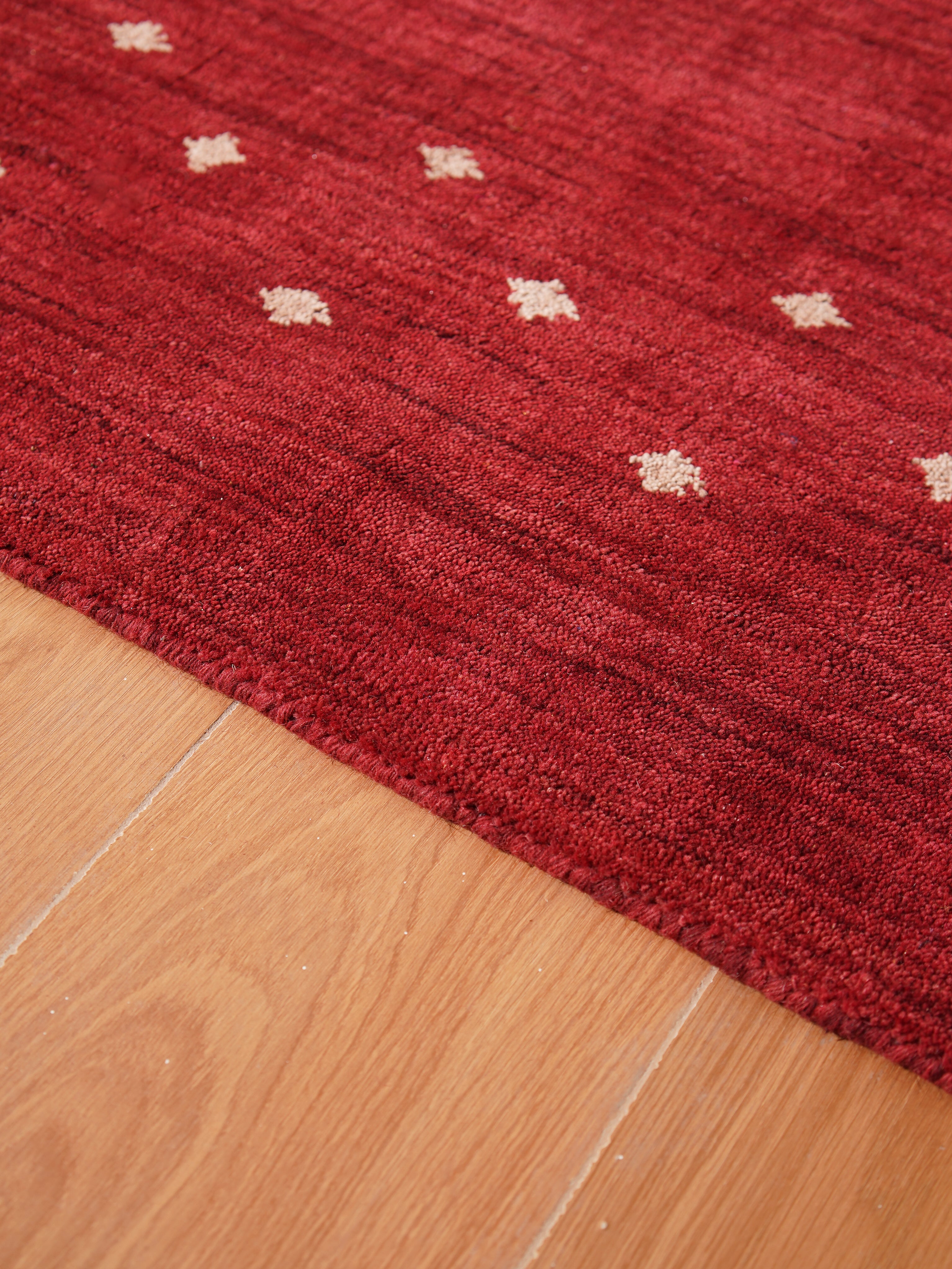 Teal Hand Knotted Wool Rug