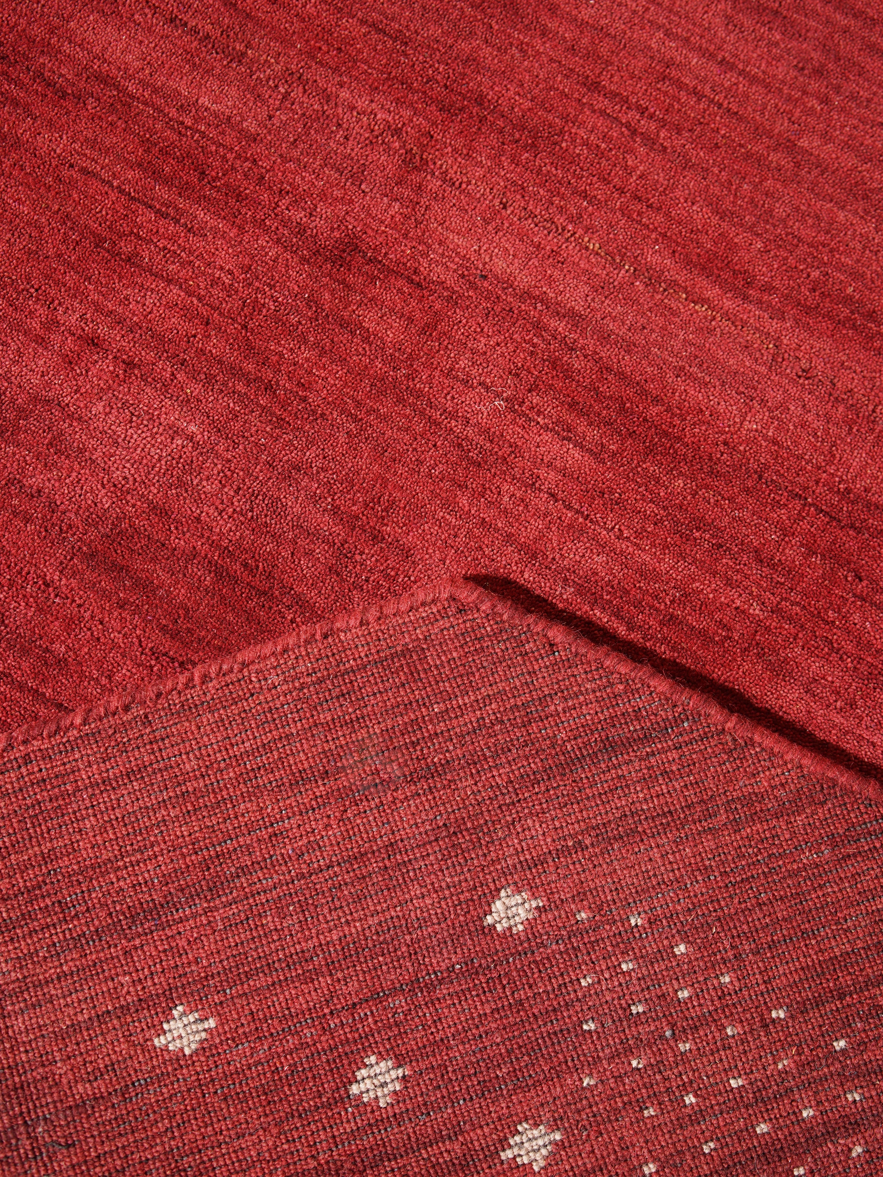 Teal Hand Knotted Wool Rug