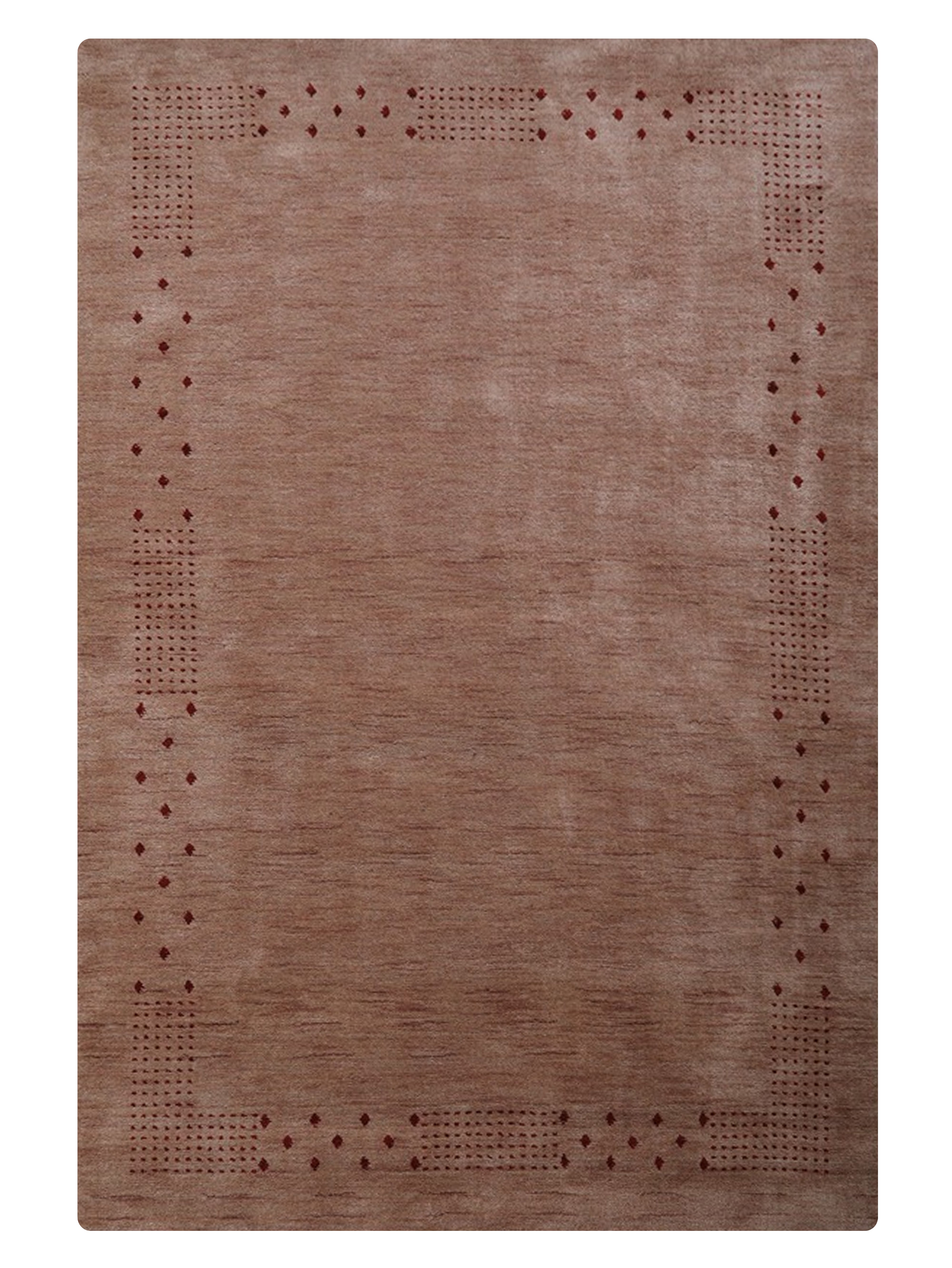 Teal Hand Knotted Wool Rug