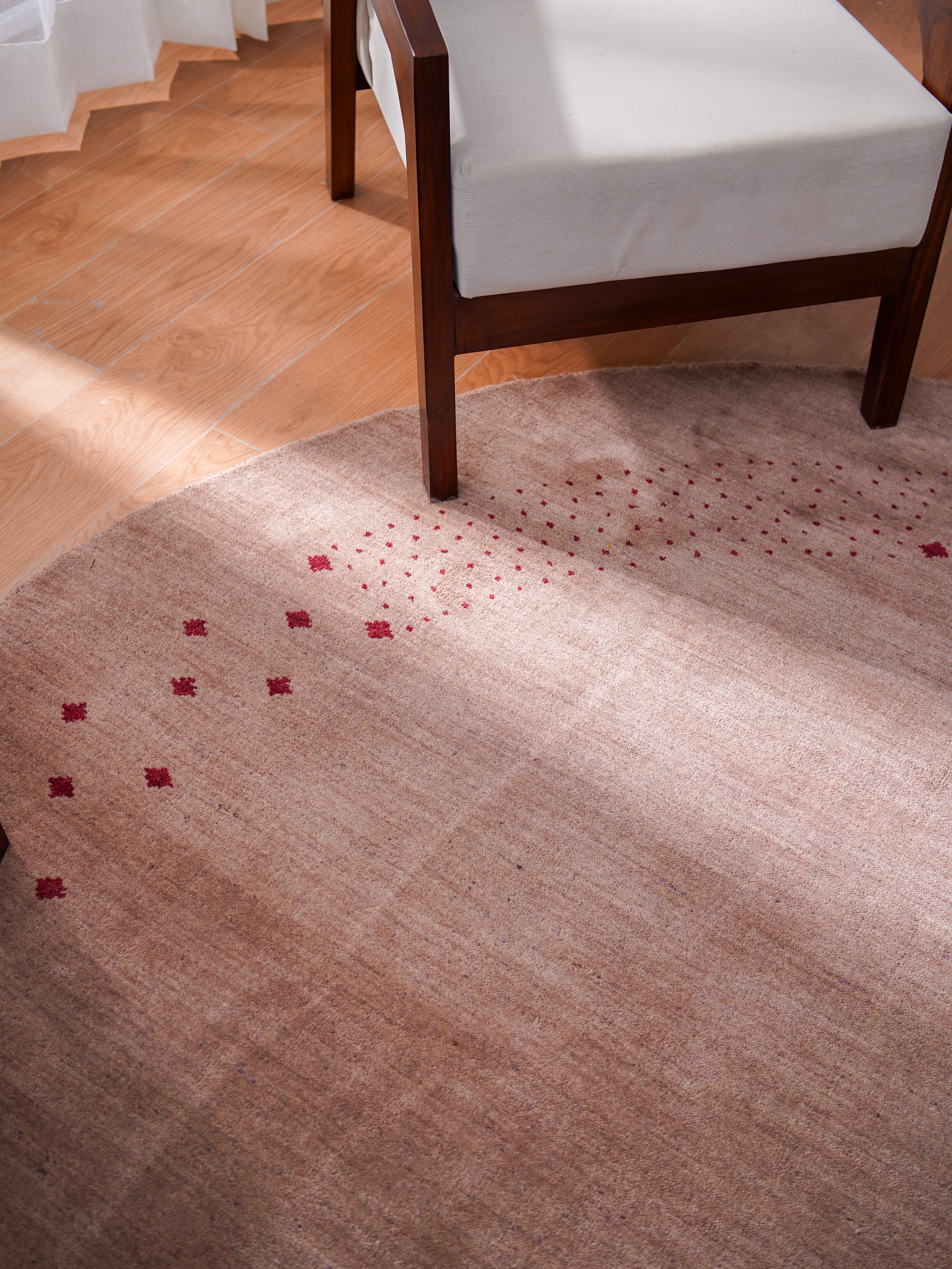 Teal Hand Knotted Wool Rug