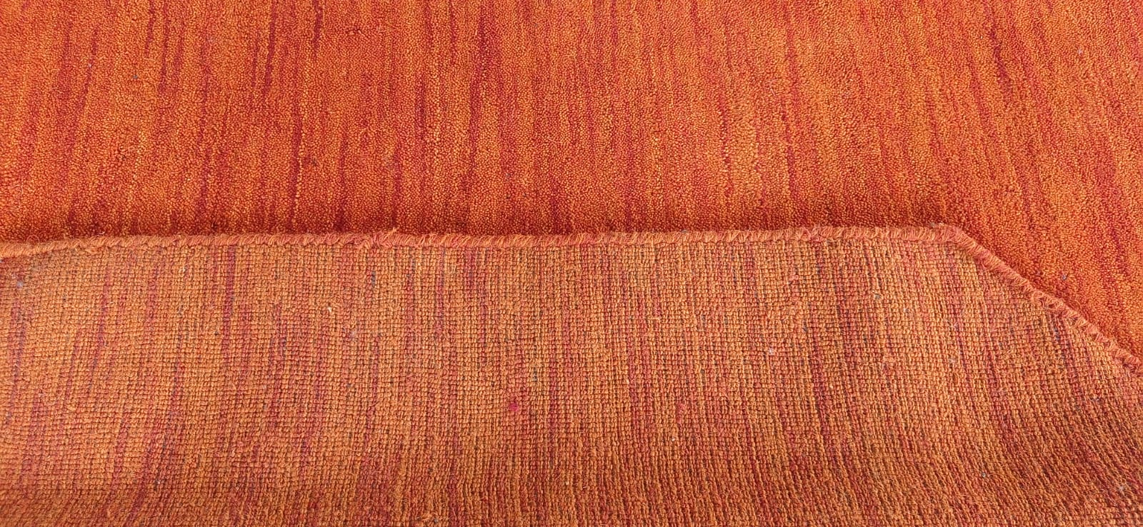 Light Red Hand Knotted Wool Rug