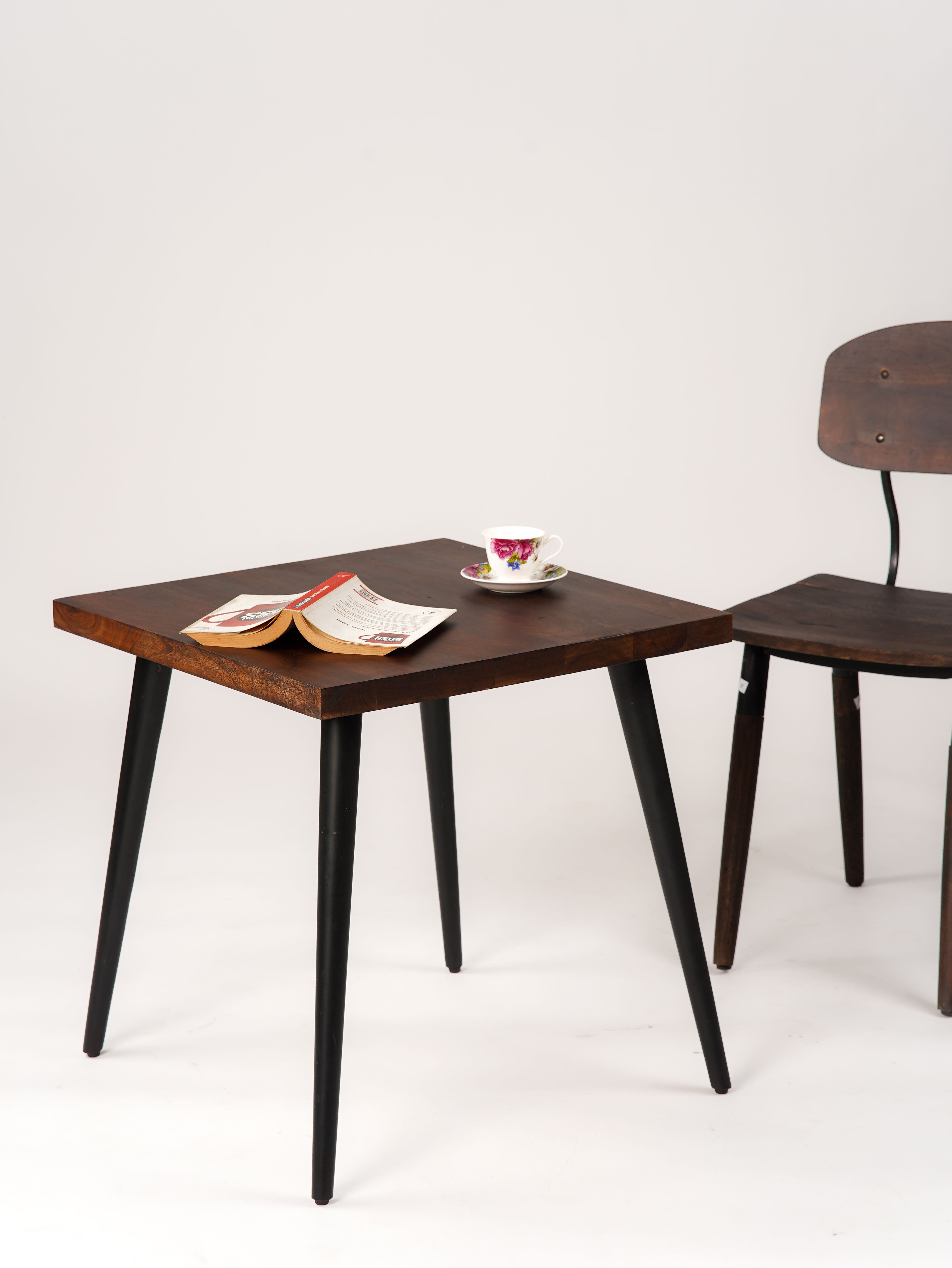 Main Solid Wood End Table (24") - Walnut