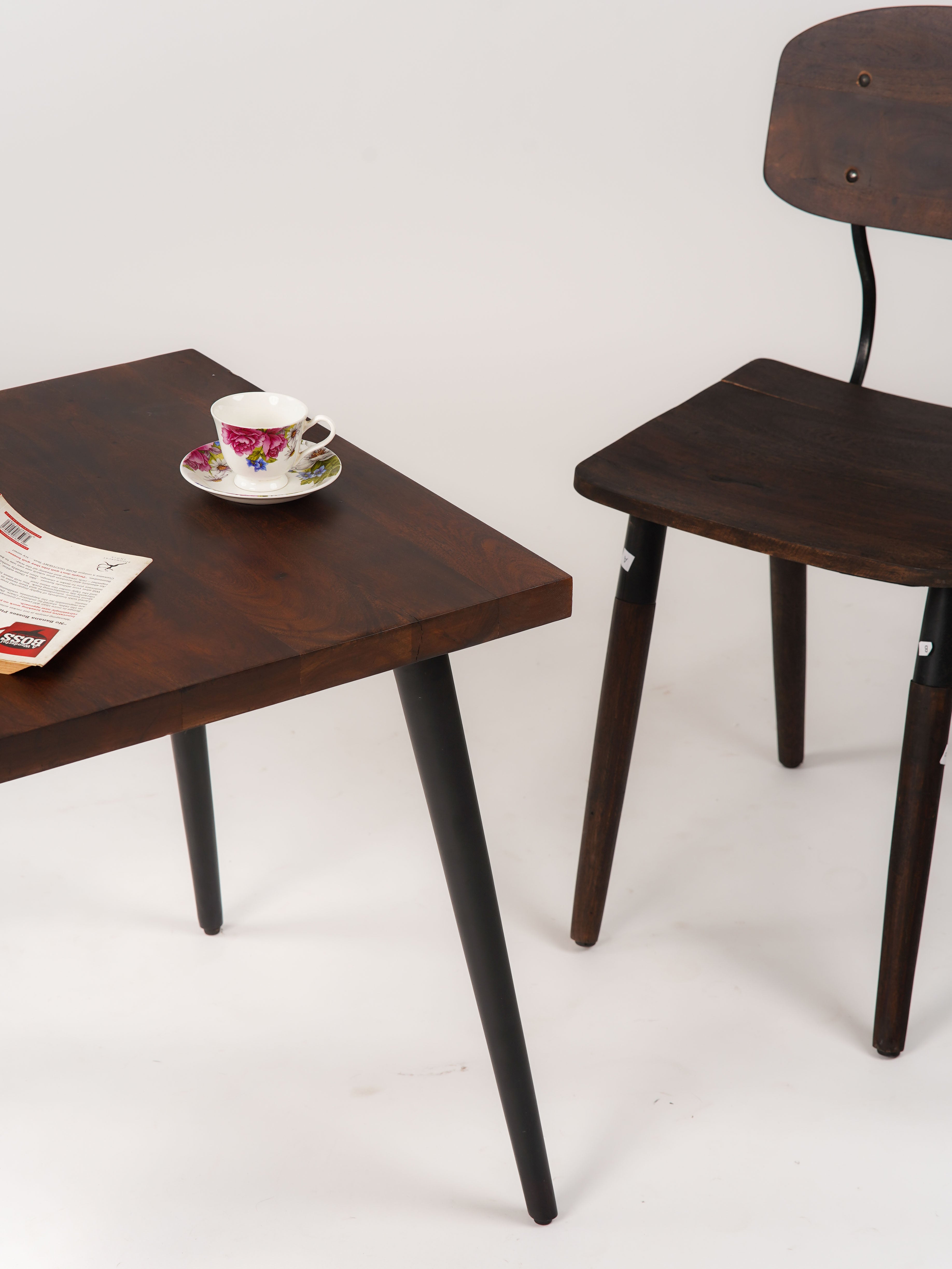 Main Solid Wood End Table (24") - Walnut