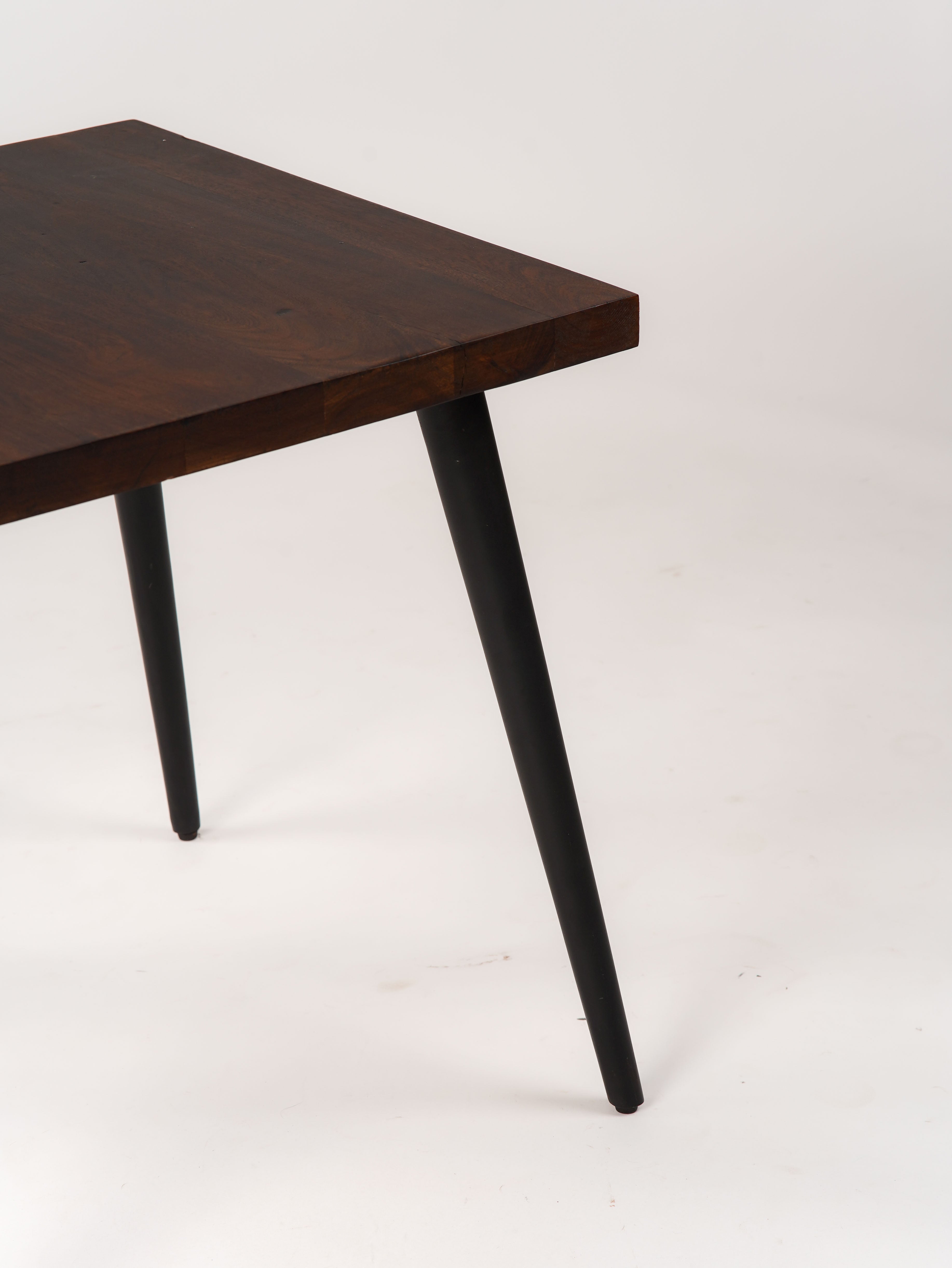 Main Solid Wood End Table (24") - Walnut