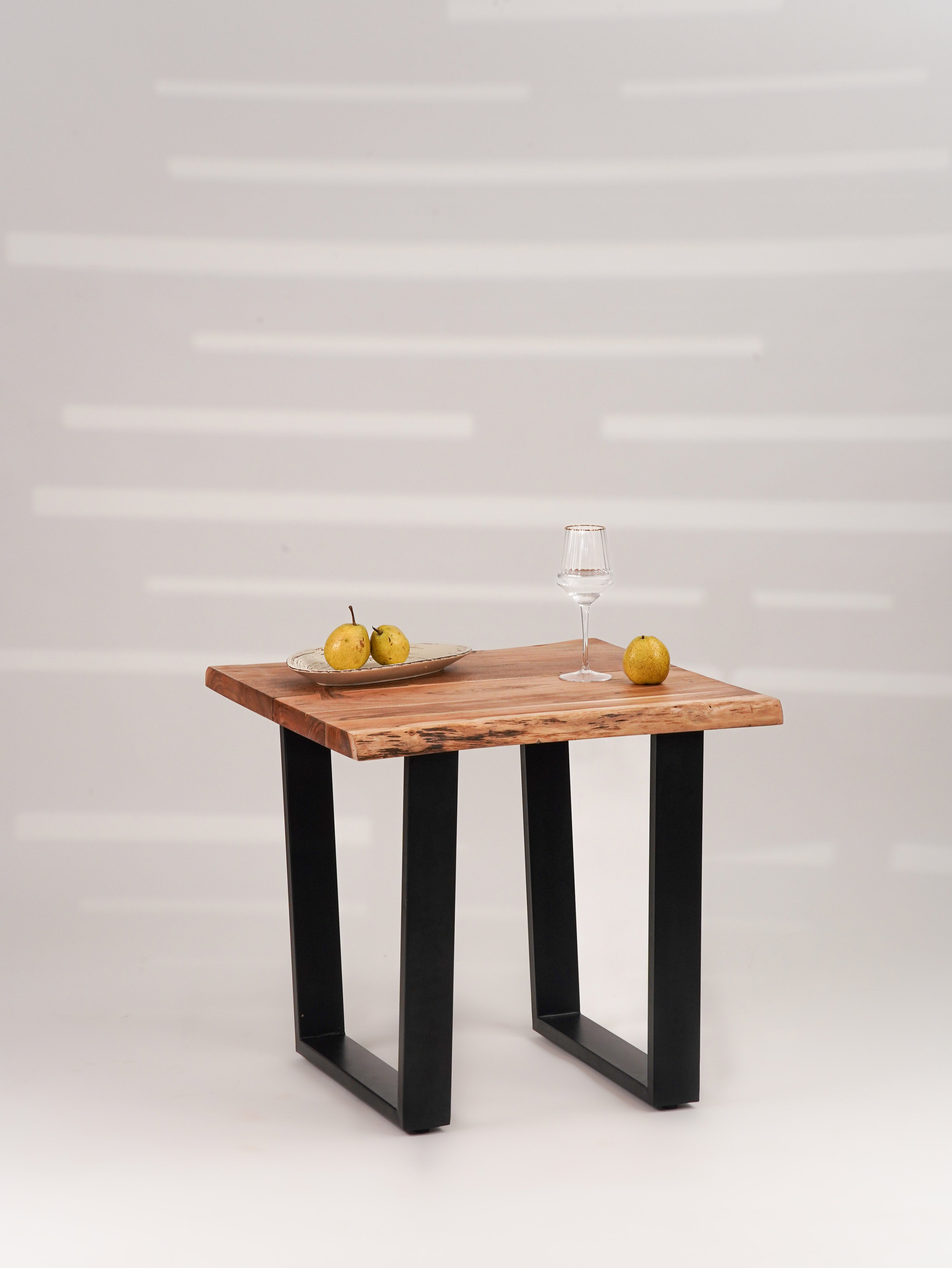 Elm Live Edged Side Table (26") - Natural