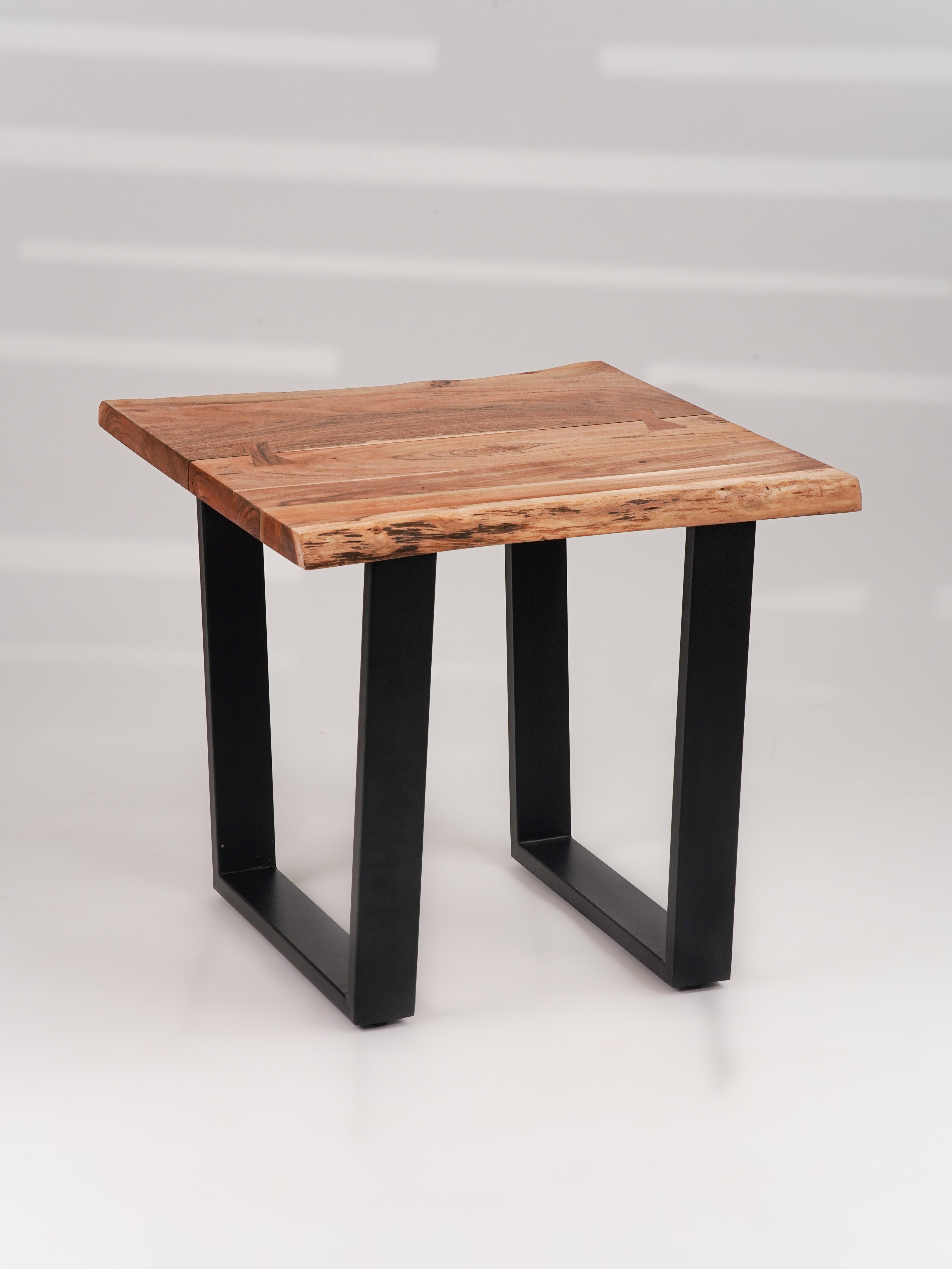 Elm Live Edged Side Table (26") - Natural